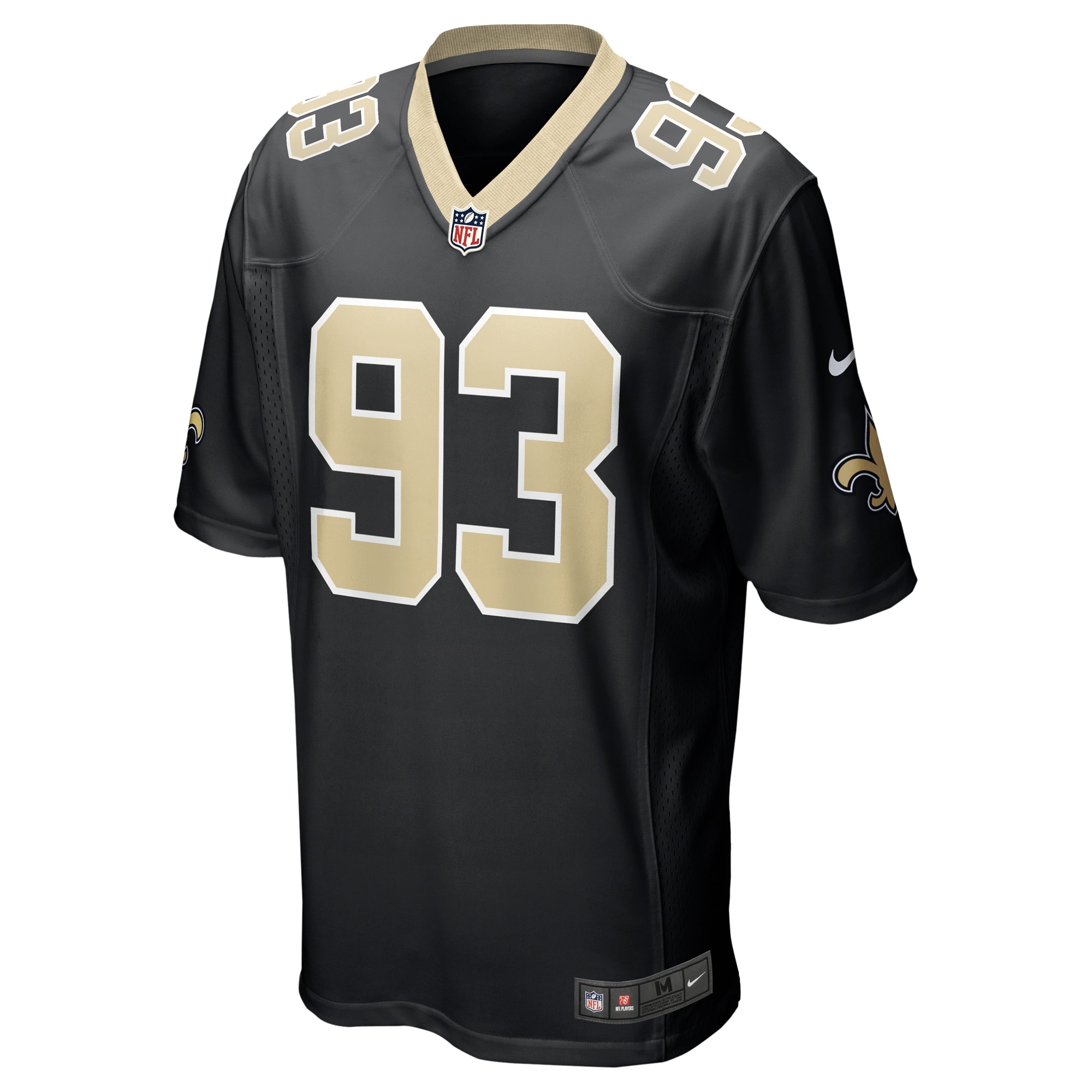 Nathan Shepherd New Orleans Saints Nike Game Jersey - Black