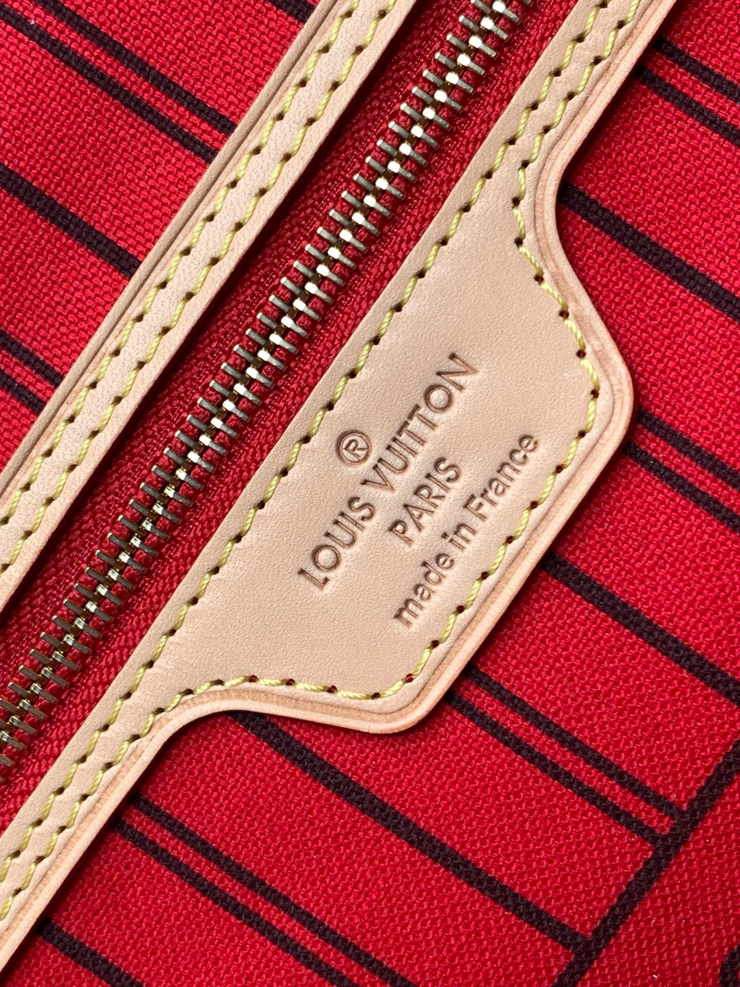 Neverfull Bandoulière Inside Out MM Monogram Red Bag – Women’s Handbag | LOUIS VUITTON
