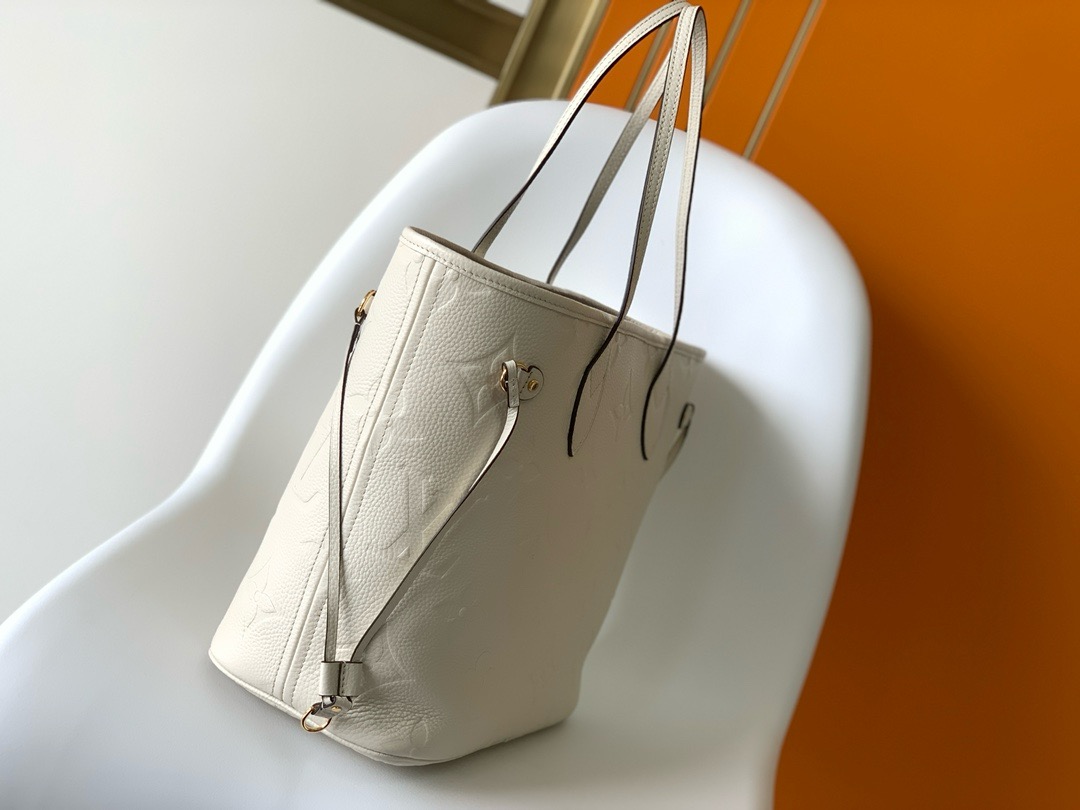 Neverfull MM Monogram Empreinte Bag White – Bag | LOUIS VUITTON In stock