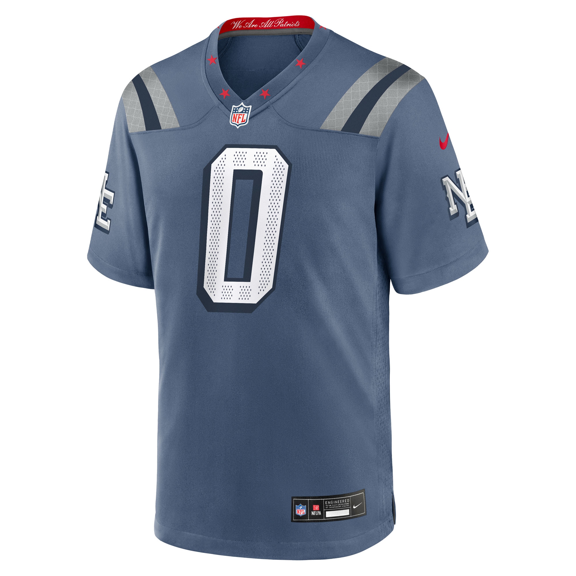 New England Patriots Nike Game Rivalry Jersey – Navy – Christian Gonzalez – Mens
