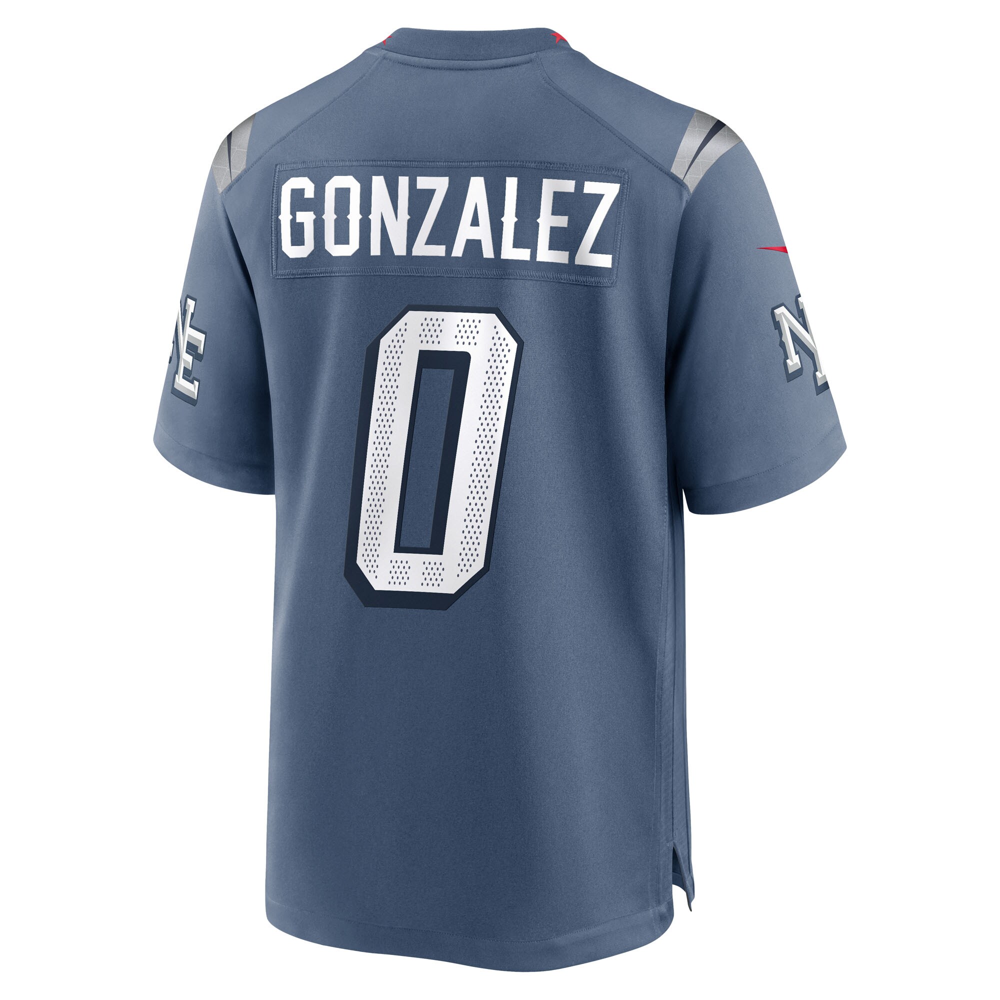 New England Patriots Nike Game Rivalry Jersey – Navy – Christian Gonzalez – Mens