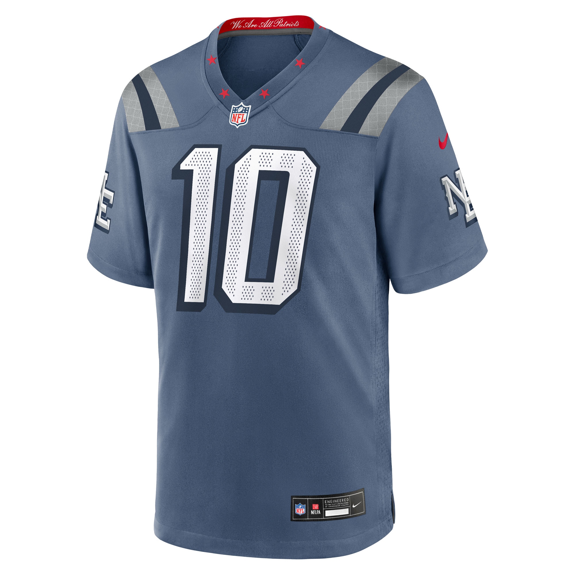 New England Patriots Nike Game Rivalry Jersey – Navy – Drake Maye – Mens