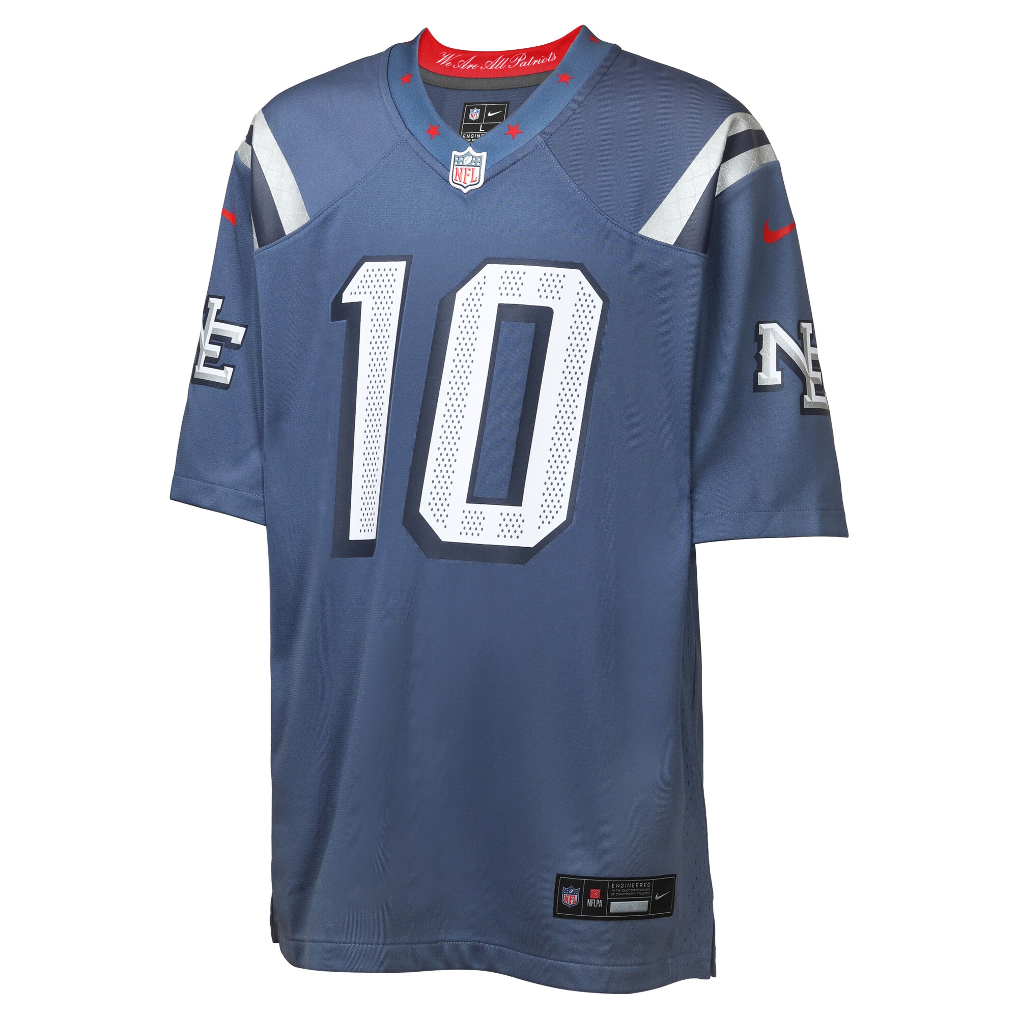New England Patriots Nike Game Rivalry Jersey – Navy – Drake Maye – Youth