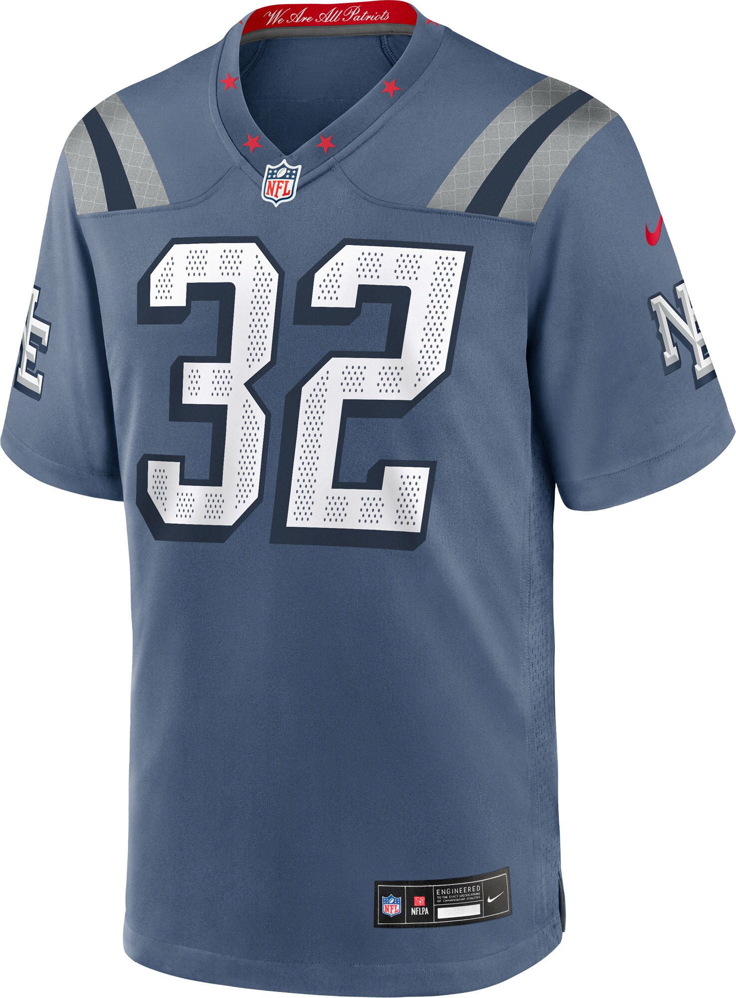 New England Patriots Nike Game Rivalry Jersey – Navy – TreVeyon Henderson – Mens