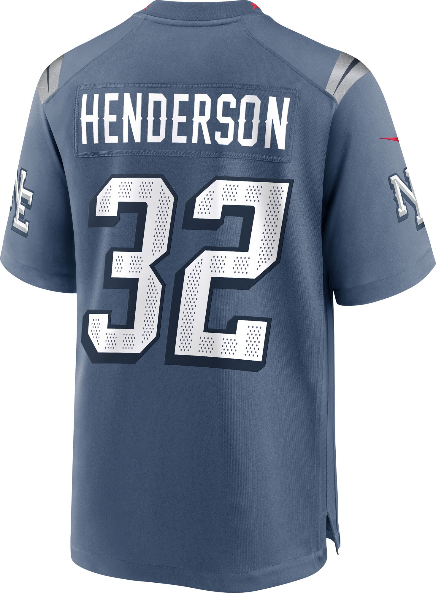 New England Patriots Nike Game Rivalry Jersey – Navy – TreVeyon Henderson – Mens