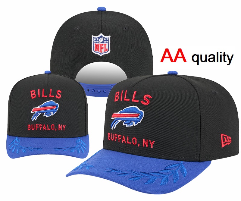 New Era 59FIFTY Bills 2025 Draft Black Fitted Hat