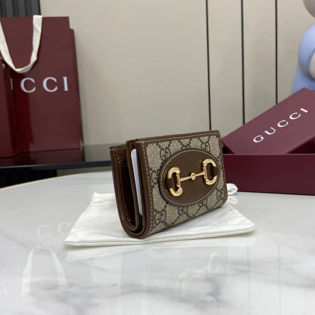 New  Gucci Horsebit 1955 Card Case Wallet | eBay