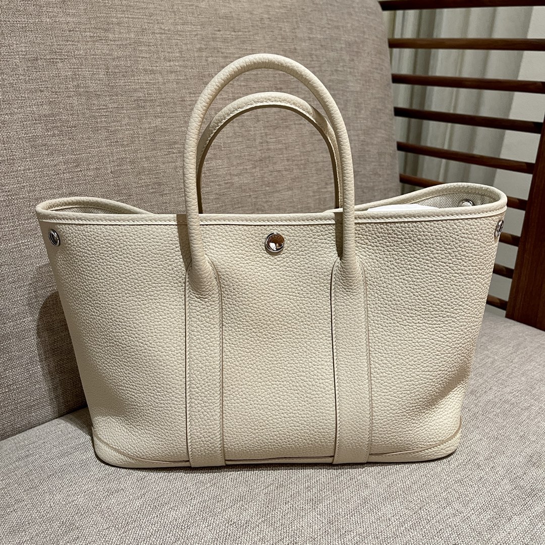 NEW Hermes Garden Party 30 Craie Negonda Phw