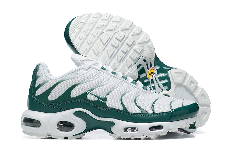 New Nike Air Max Plus TN White Green Cushioned Sports Men’s Shoes