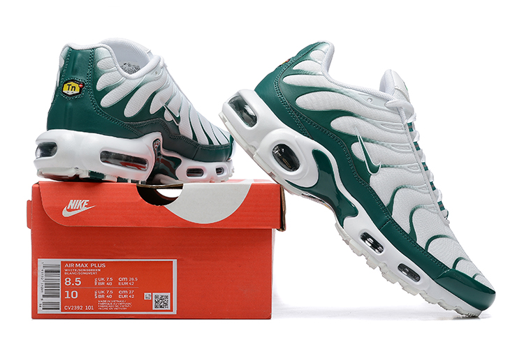 New Nike Air Max Plus TN White Green Cushioned Sports Men’s Shoes