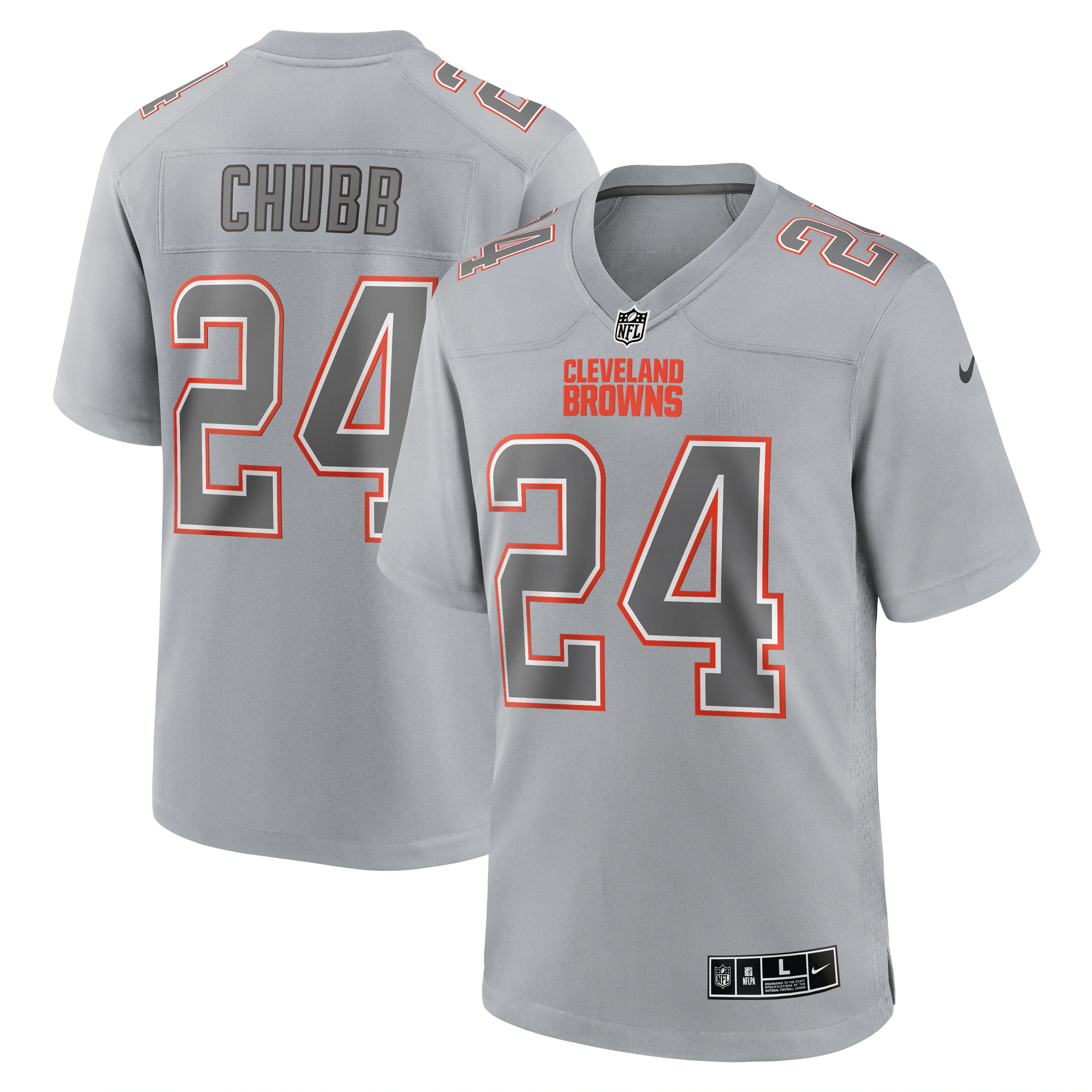 Nick Chubb Cleveland Browns Nike Atmosphere Fashion Game Jersey - Gray