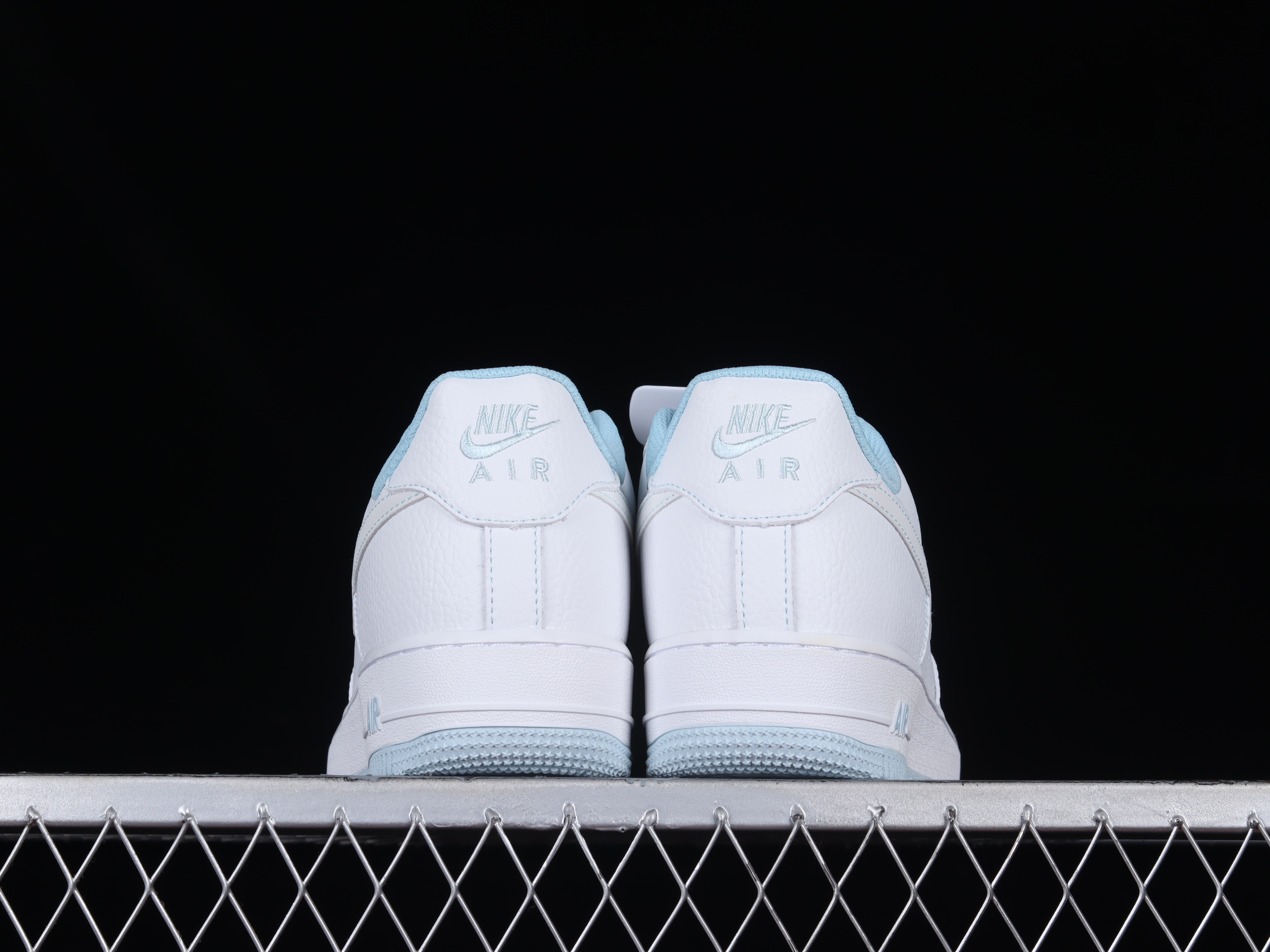 nike air force white and light blue