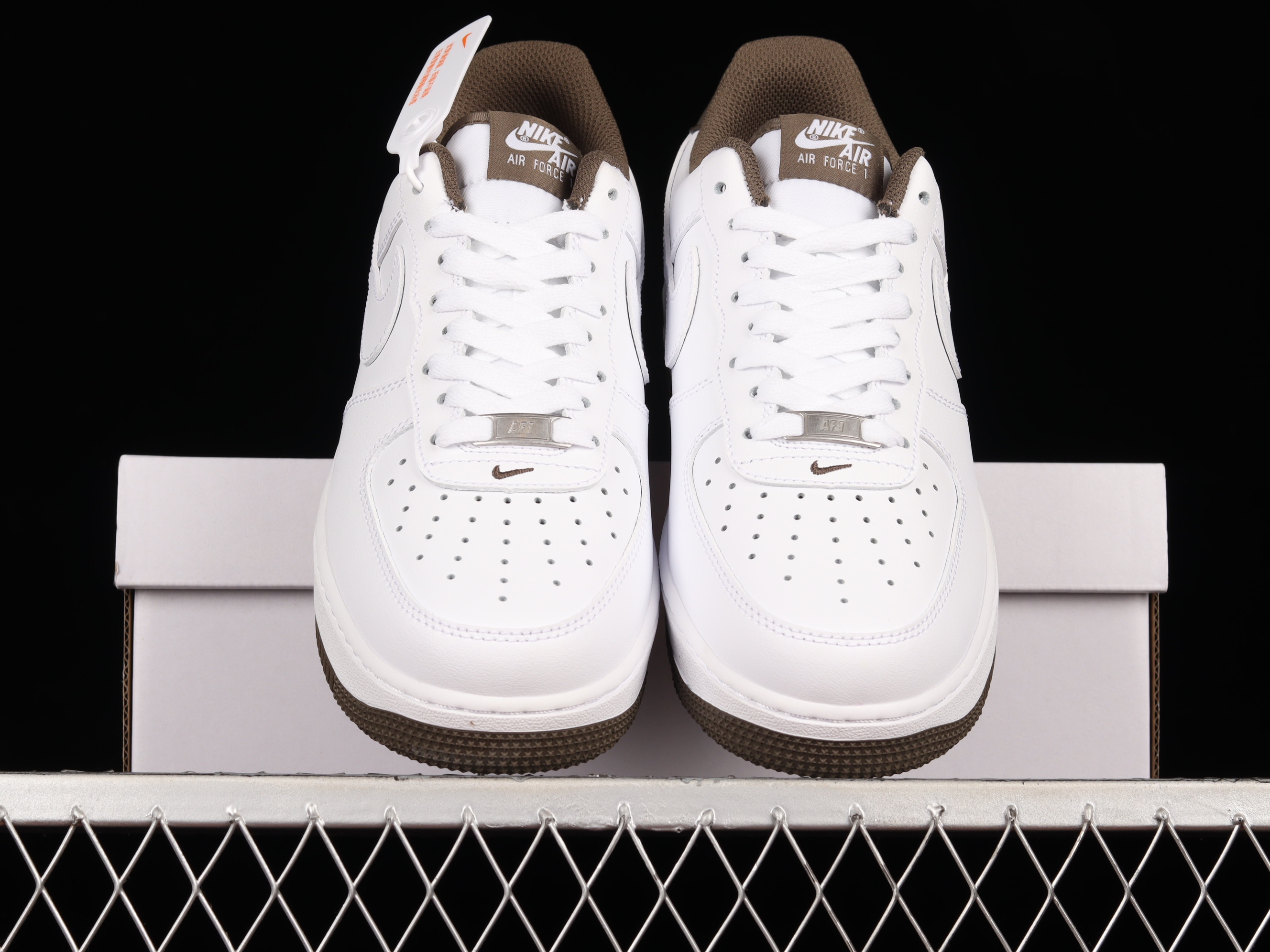 taupe nike air force ones