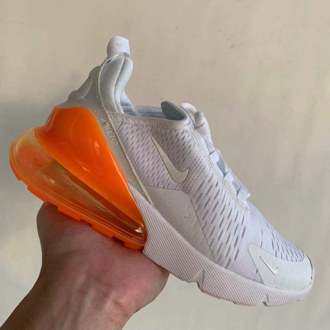 Nike Air Max 270 White Pack ‘Total Orange’ Release Date.