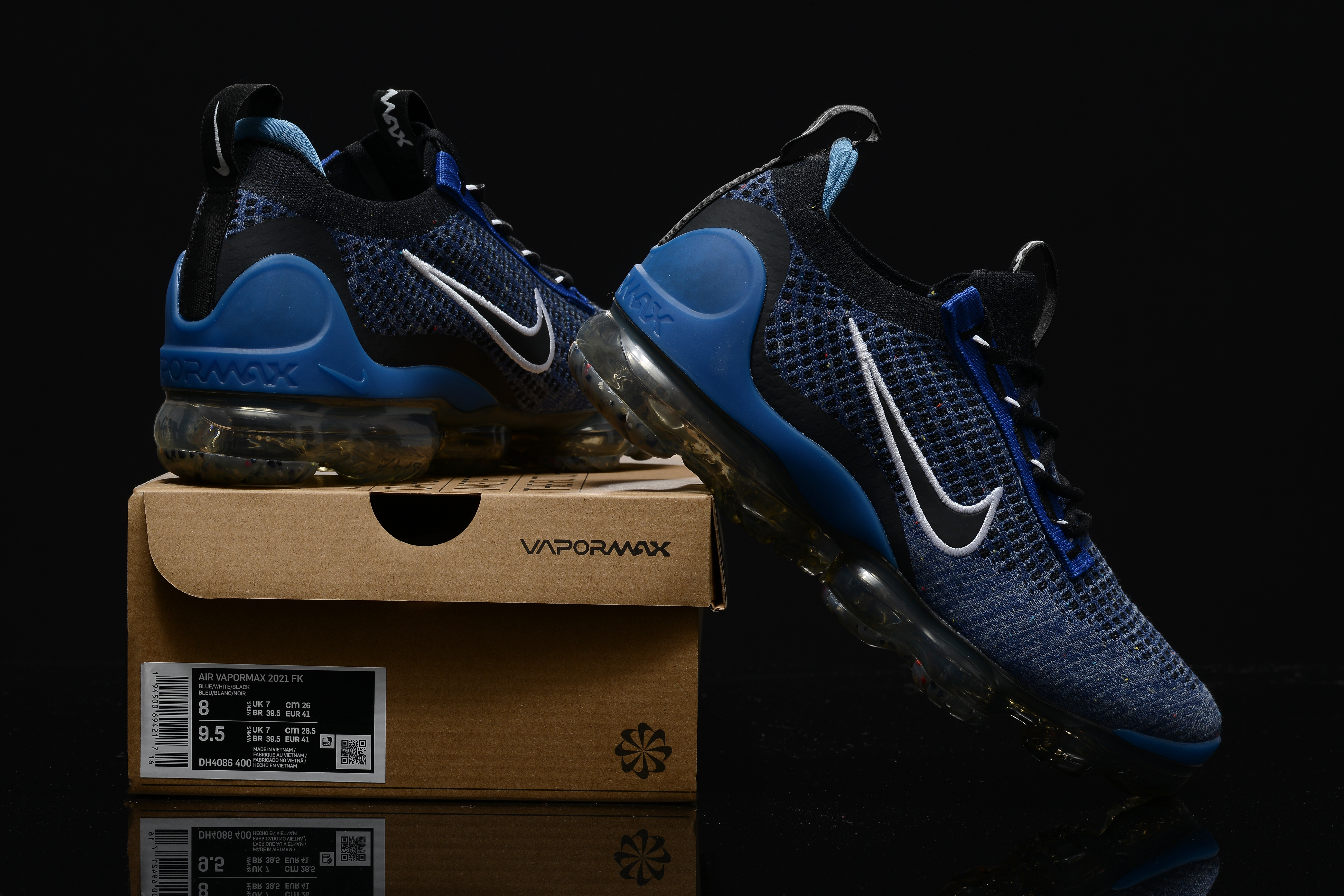 Nike Air Vapormax 2021 Flyknit Game Royal Blue Black