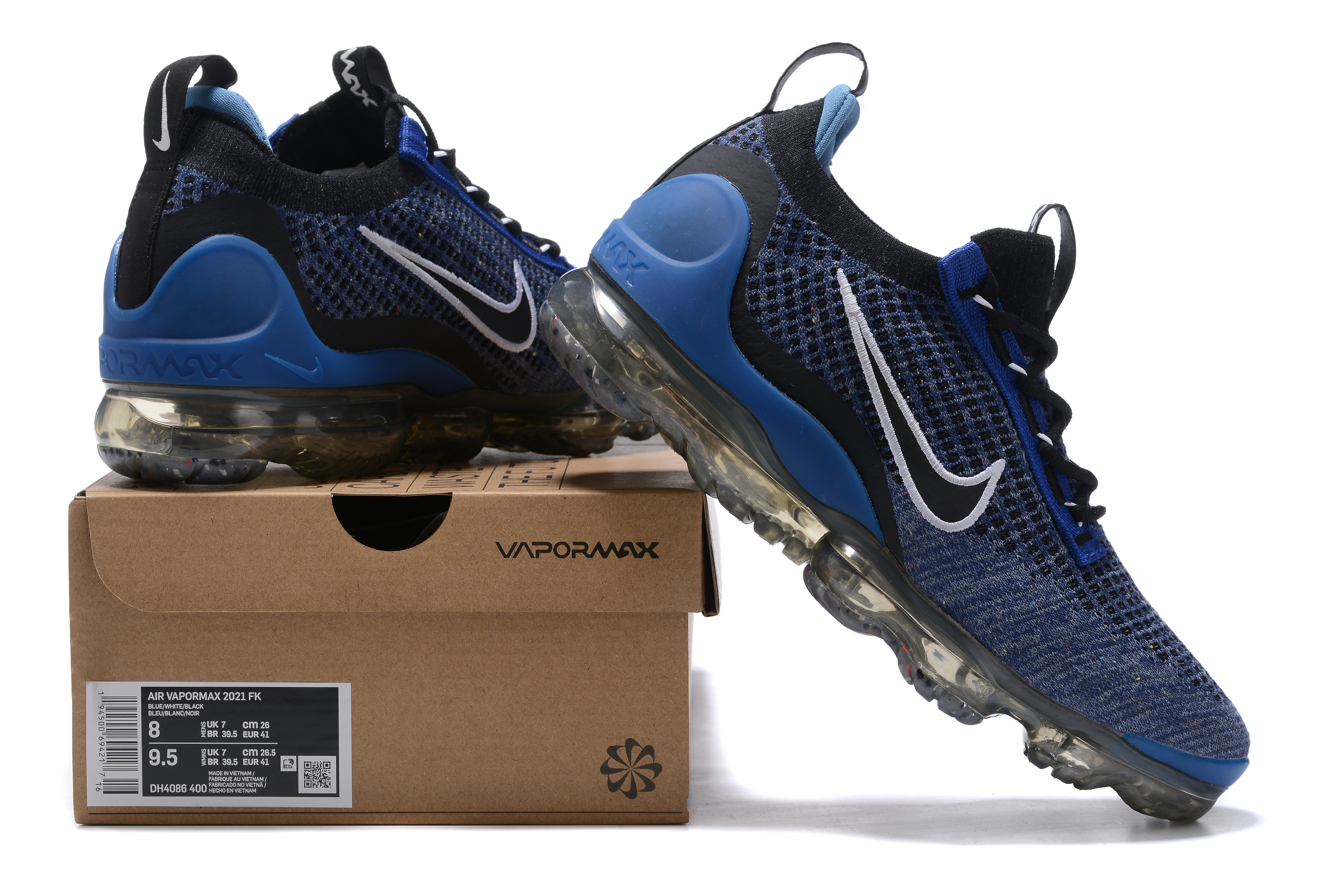 Nike Air Vapormax 2021 Flyknit Game Royal Blue Black