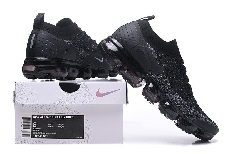 Air VaporMax 2 Flyknit Black - Nike - Breathable Running Shoe