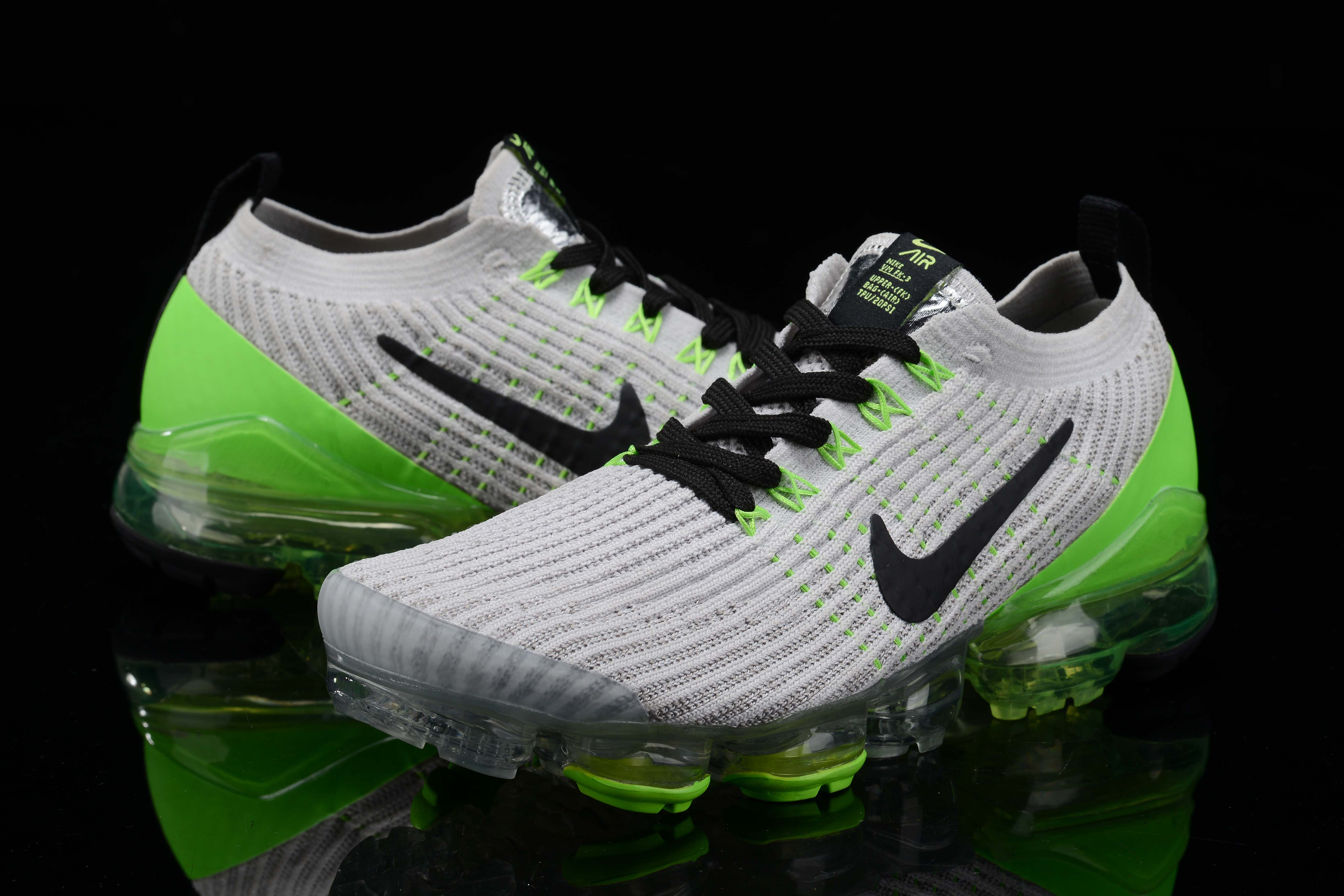 Nike Air VaporMax Flyknit 3 Vast Grey Electric Green Men’s