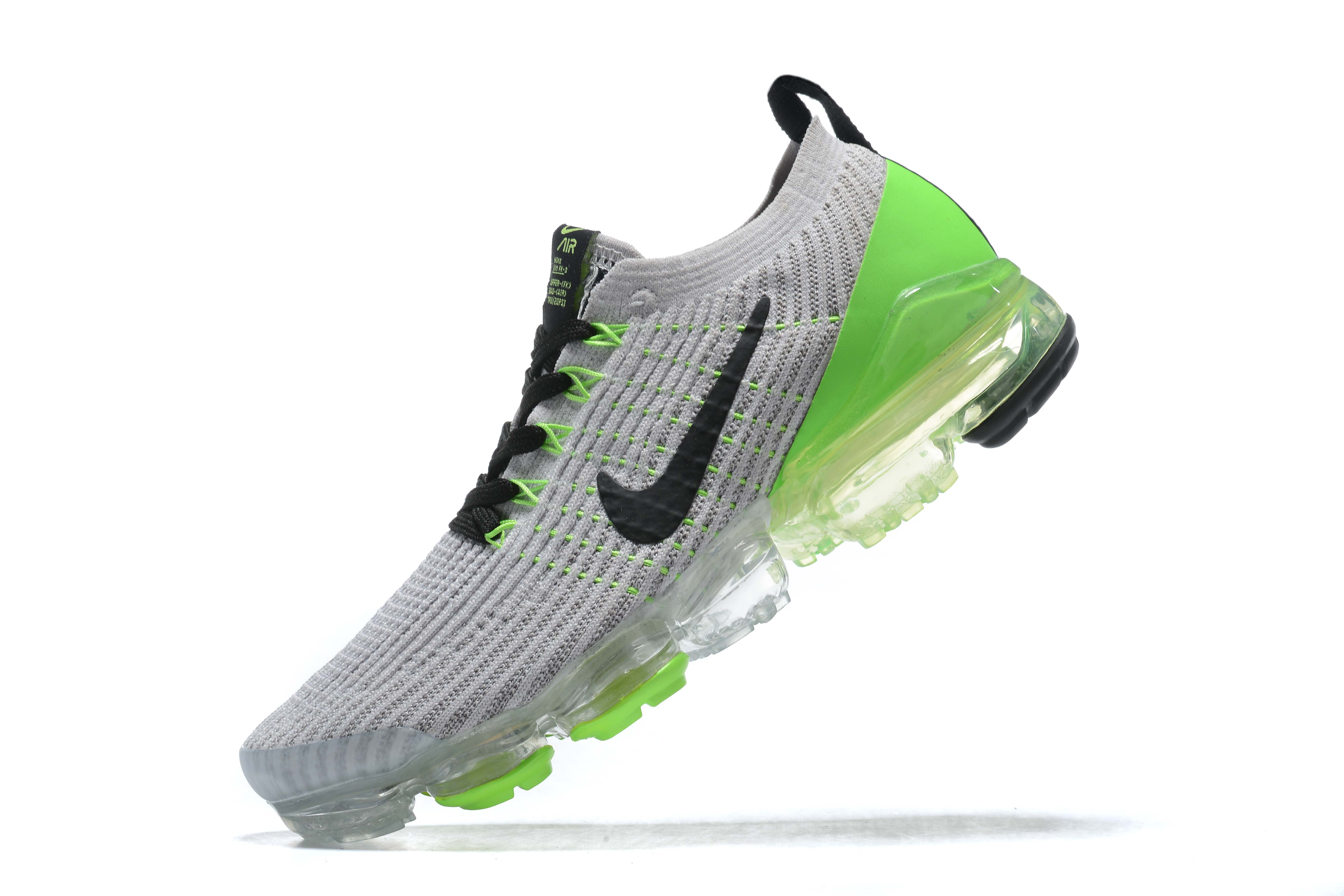 Nike Air VaporMax Flyknit 3 Vast Grey Electric Green Men’s