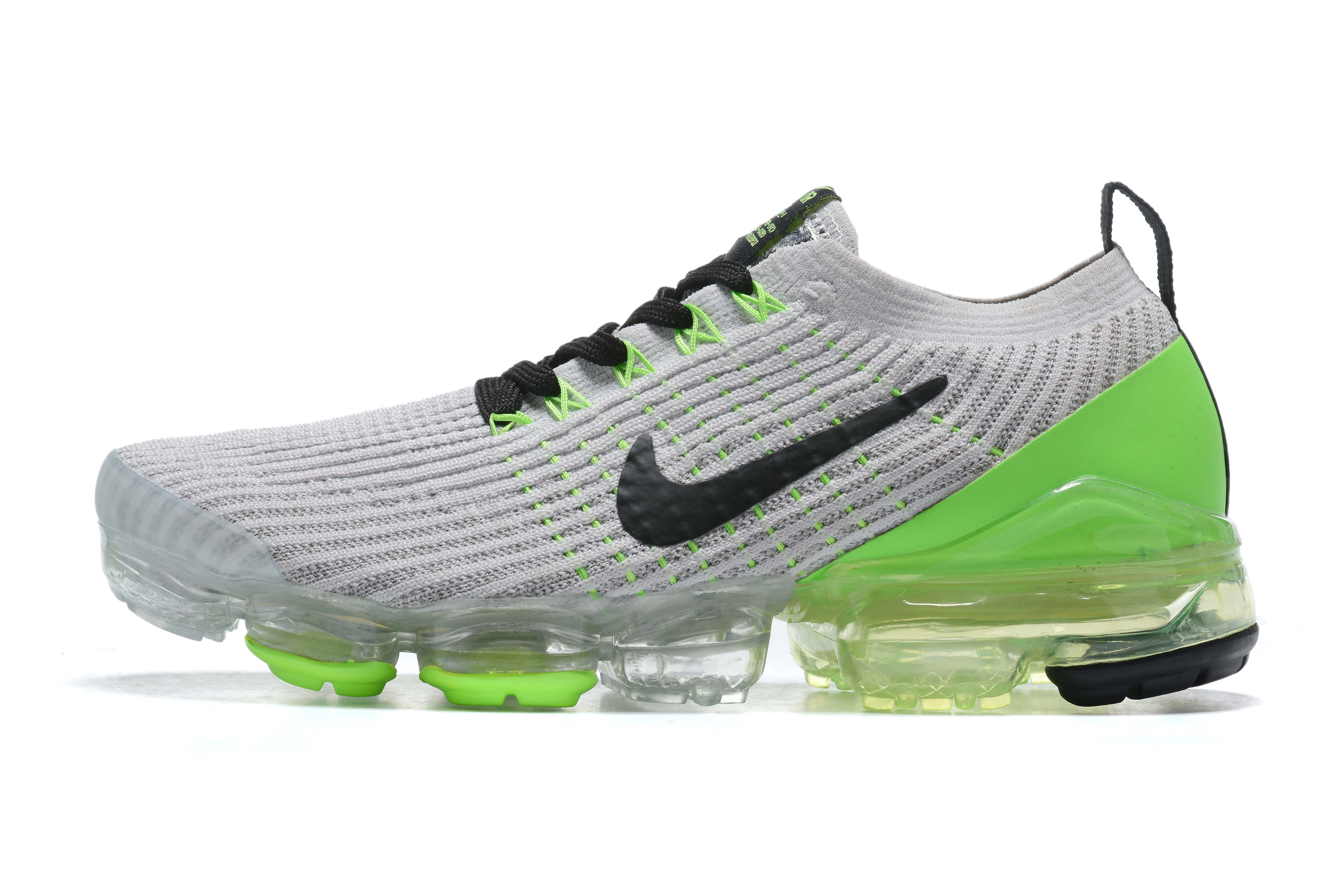 Nike Air VaporMax Flyknit 3 Vast Grey Electric Green Men’s