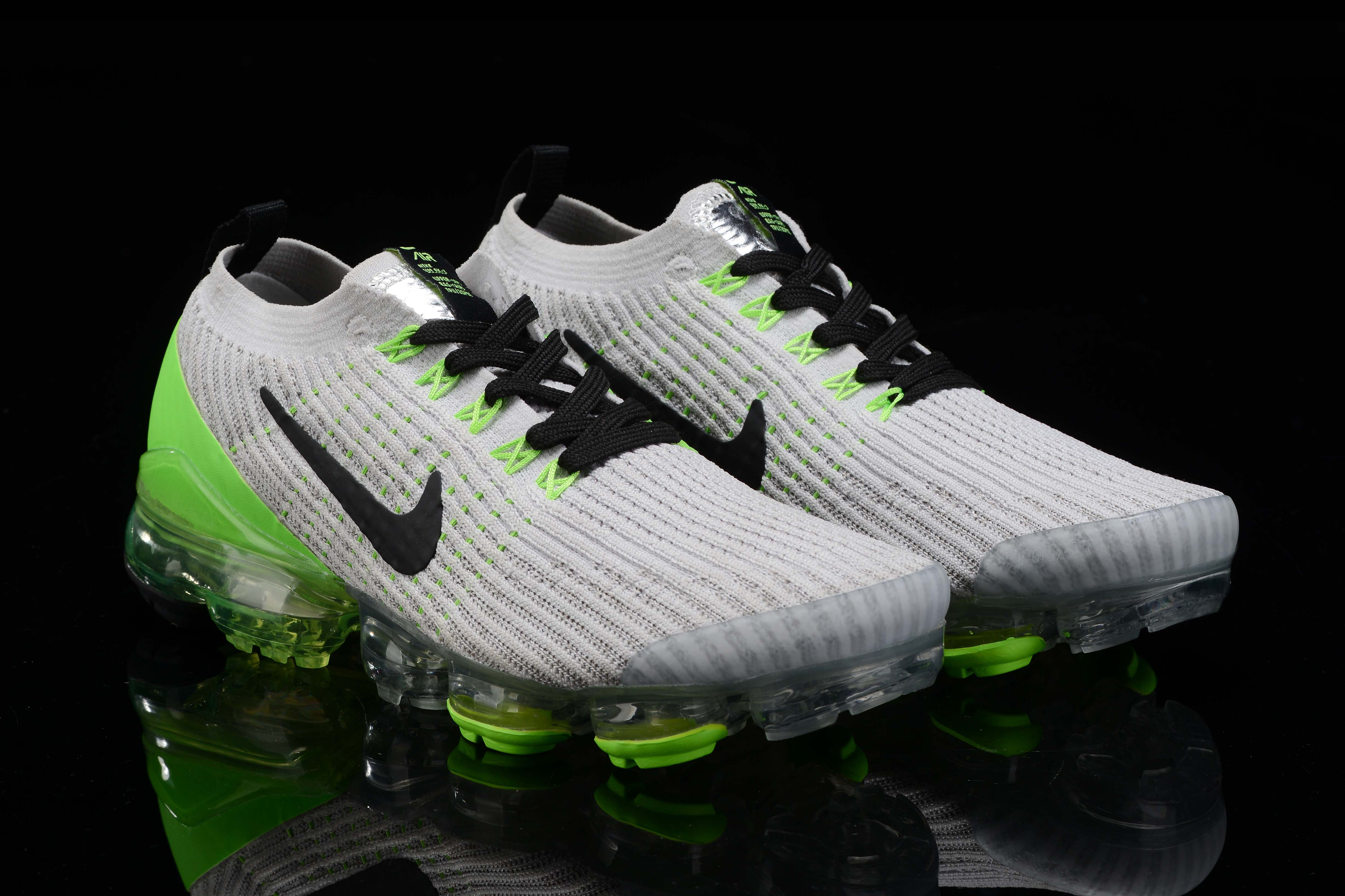 Nike Air VaporMax Flyknit 3 Vast Grey Electric Green Men’s
