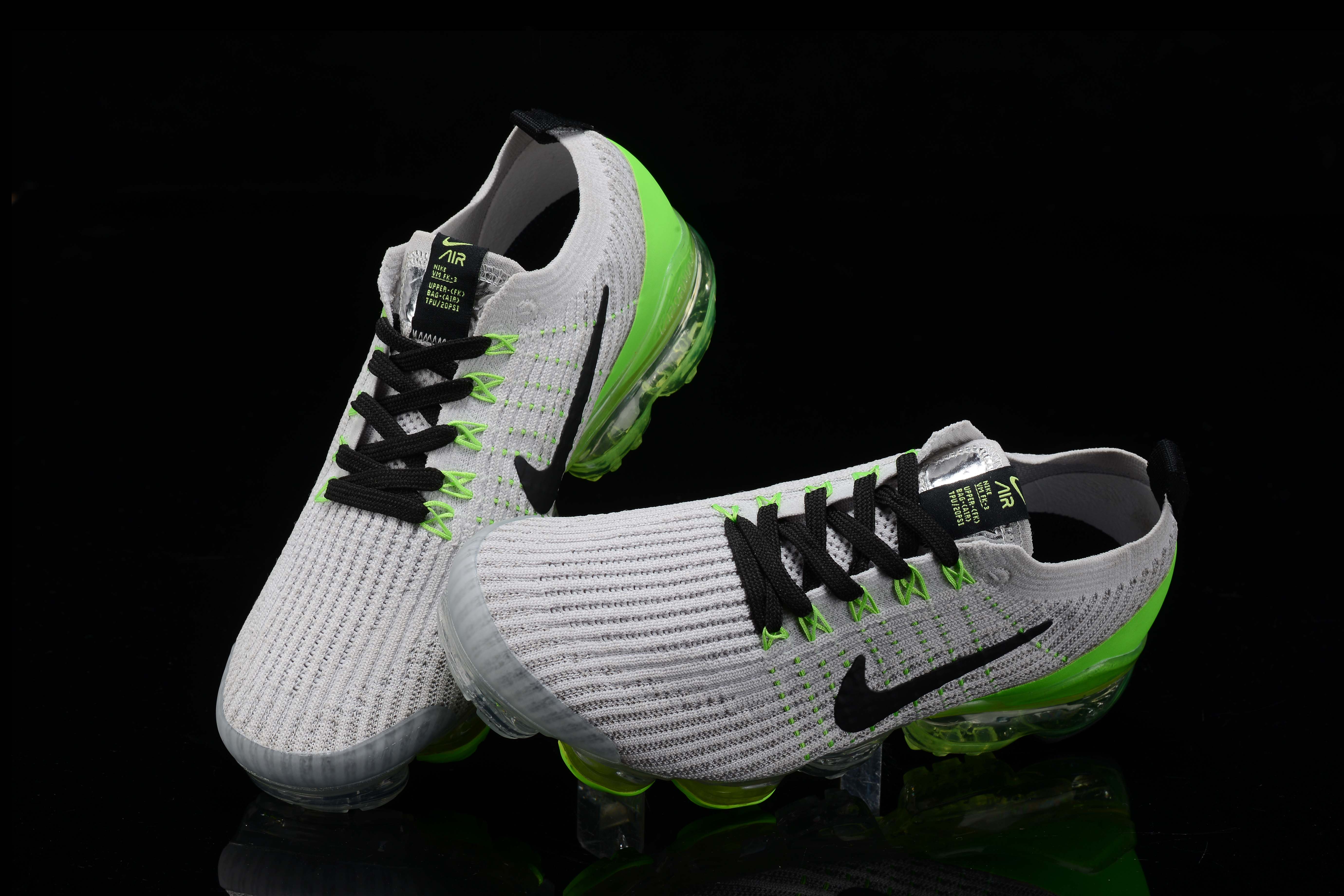 Nike Air VaporMax Flyknit 3 Vast Grey Electric Green Men’s