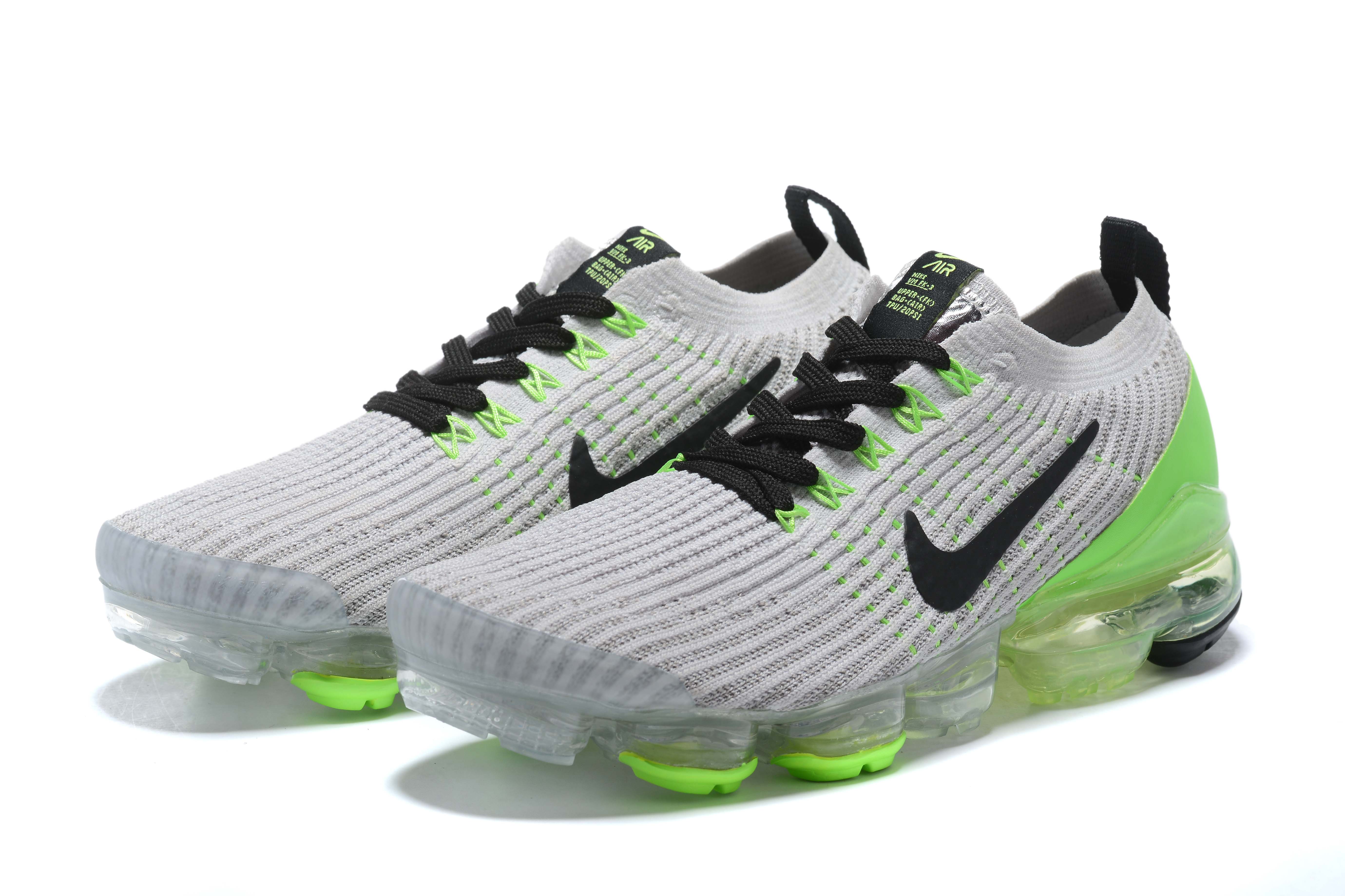 Nike Air VaporMax Flyknit 3 Vast Grey Electric Green Men’s