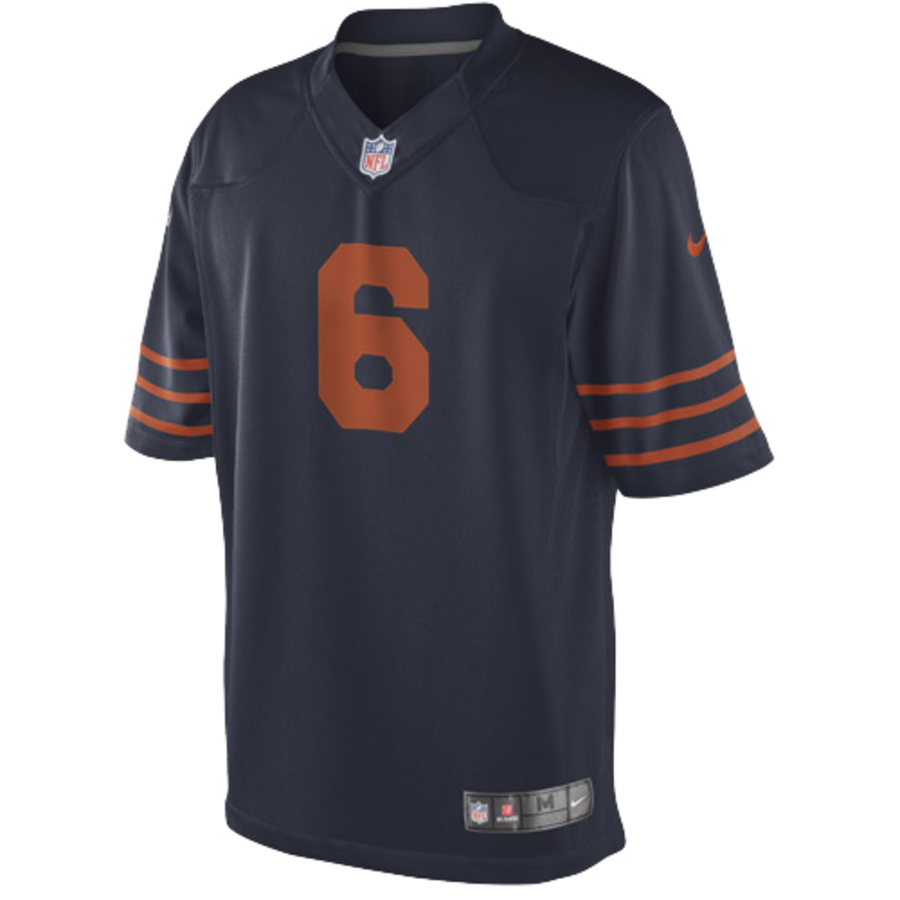Nike Jay Cutler Chicago Bears Youth Throwback Game Jersey - Navy Blue