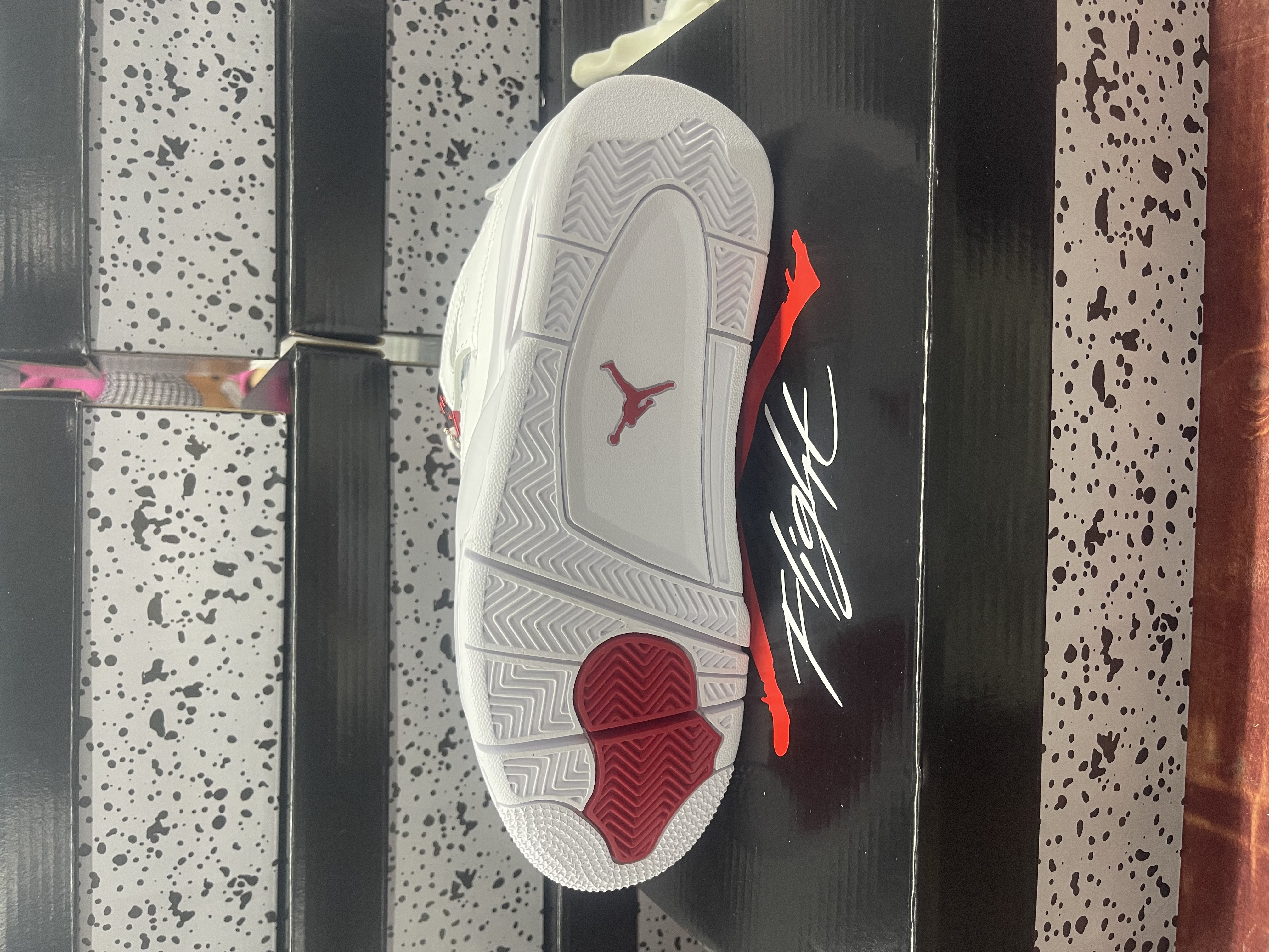 Nike Jordan 4 Retro Metallic Pack White Red