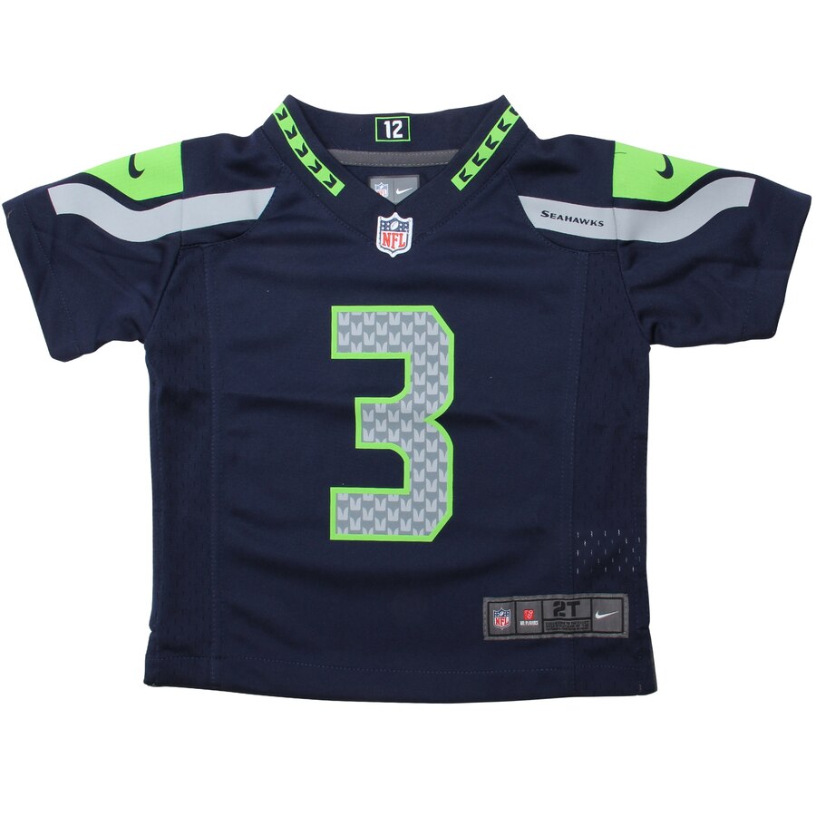 Nike Russell Wilson Seattle Seahawks Toddler Game Jersey - College Navy