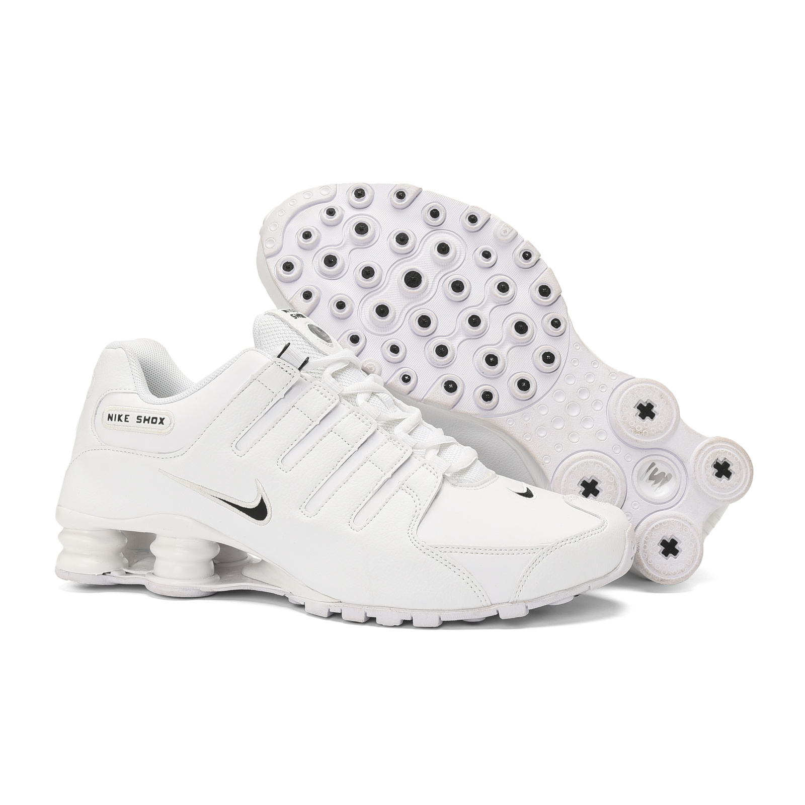 Nike SHox NZ Non-Slip Low-Top Running Shoes/White White