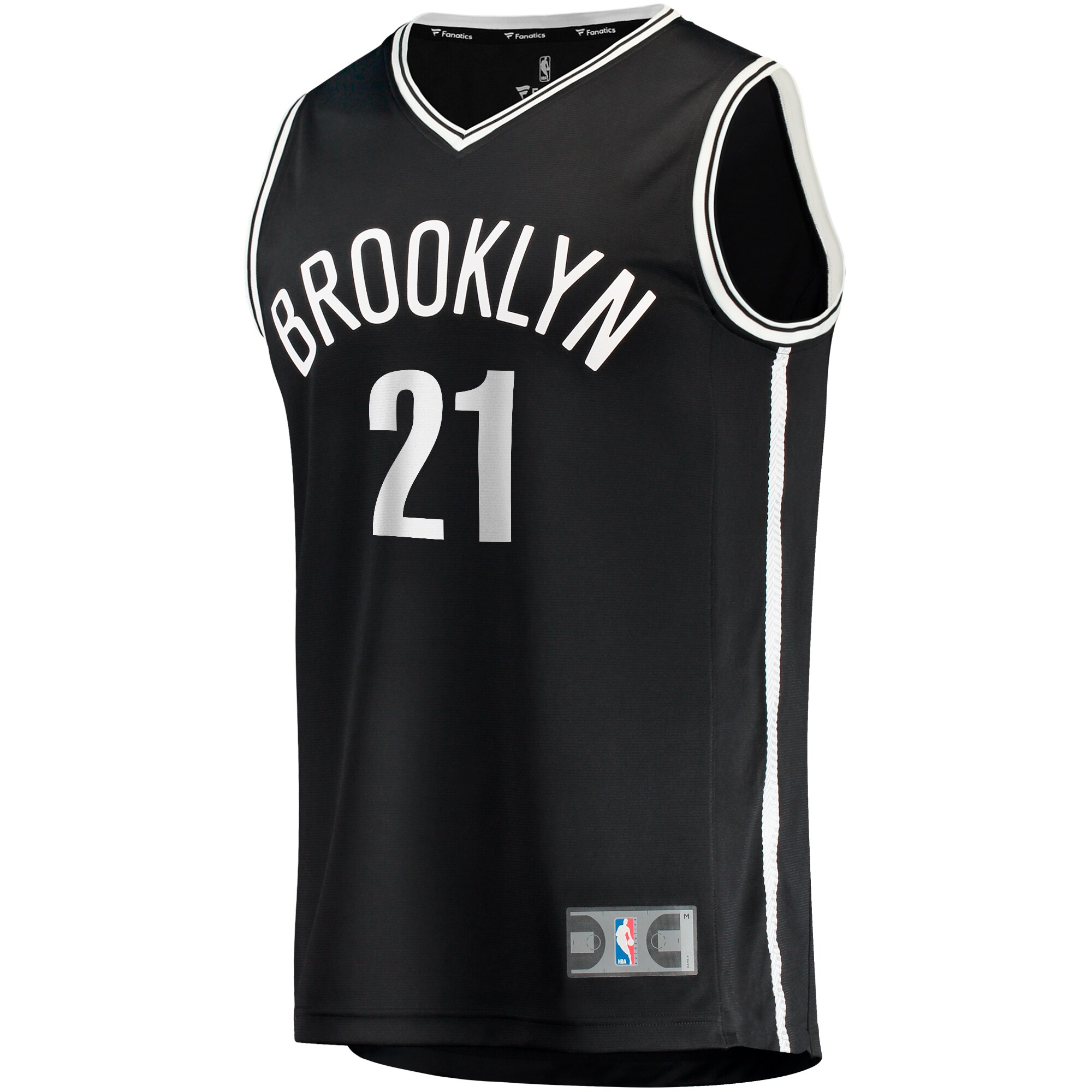 Noah Clowney Brooklyn Nets Fanatics  Fast Break Replica Jersey - Icon Edition - Black