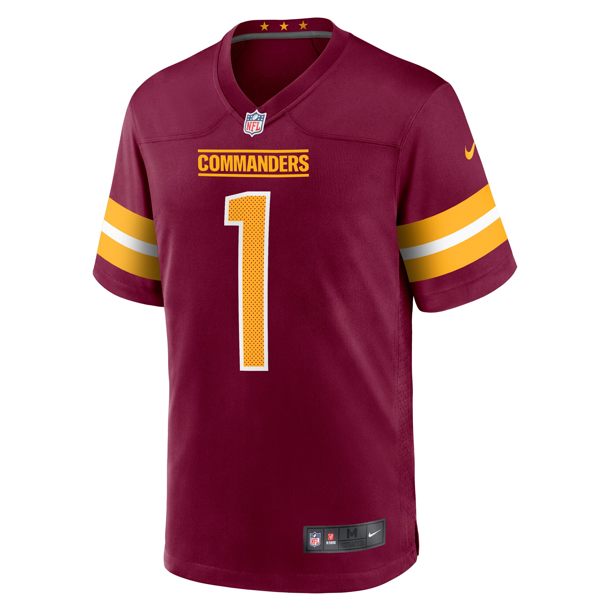 Number 1 Dad Washington Commanders Nike Game Jersey - Burgundy