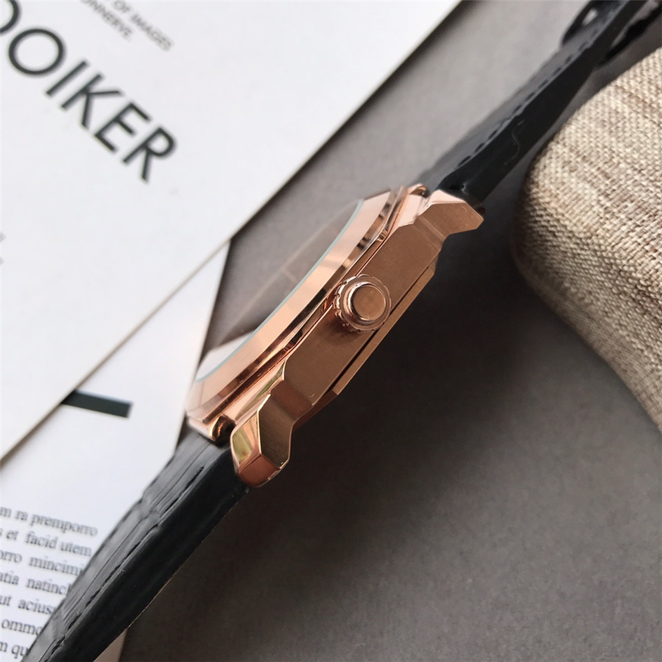 Bulgari Octo Roma Tourbillon - Rose Gold Black Leather - Image 6