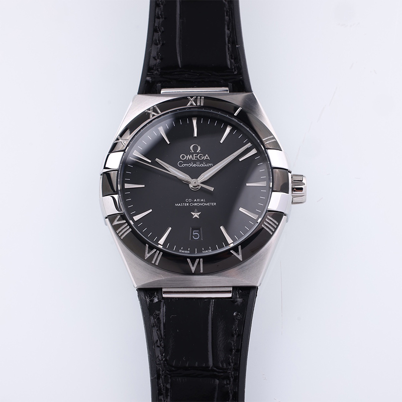 Omega Constellation Men Watch in Black Colour Dial