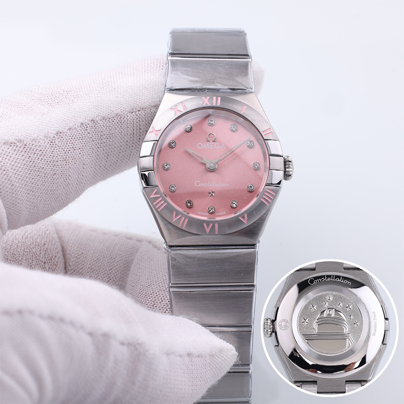 OMEGA Constellation Pink Mother of Pearl Dial Ladies Watch