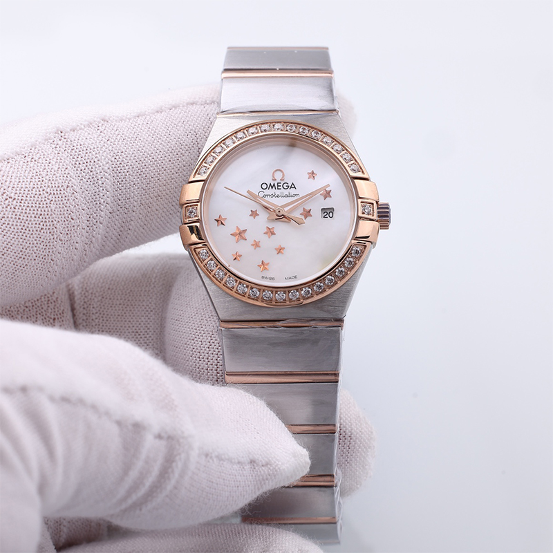 Omega Constellation Rose Gold Mother-of-Pearl Dial Women's Watch 12325246005002