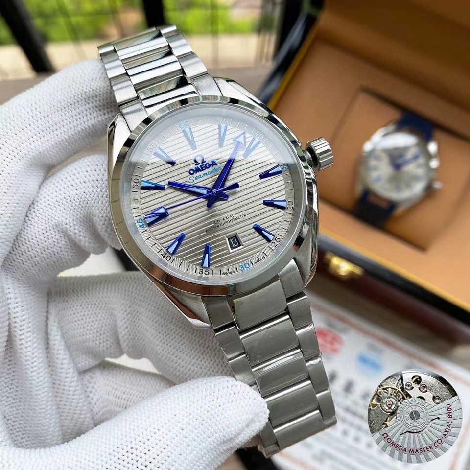 Omega Seamaster Aqua Terra Mens Watch Stainless Automatic 41mm Gey