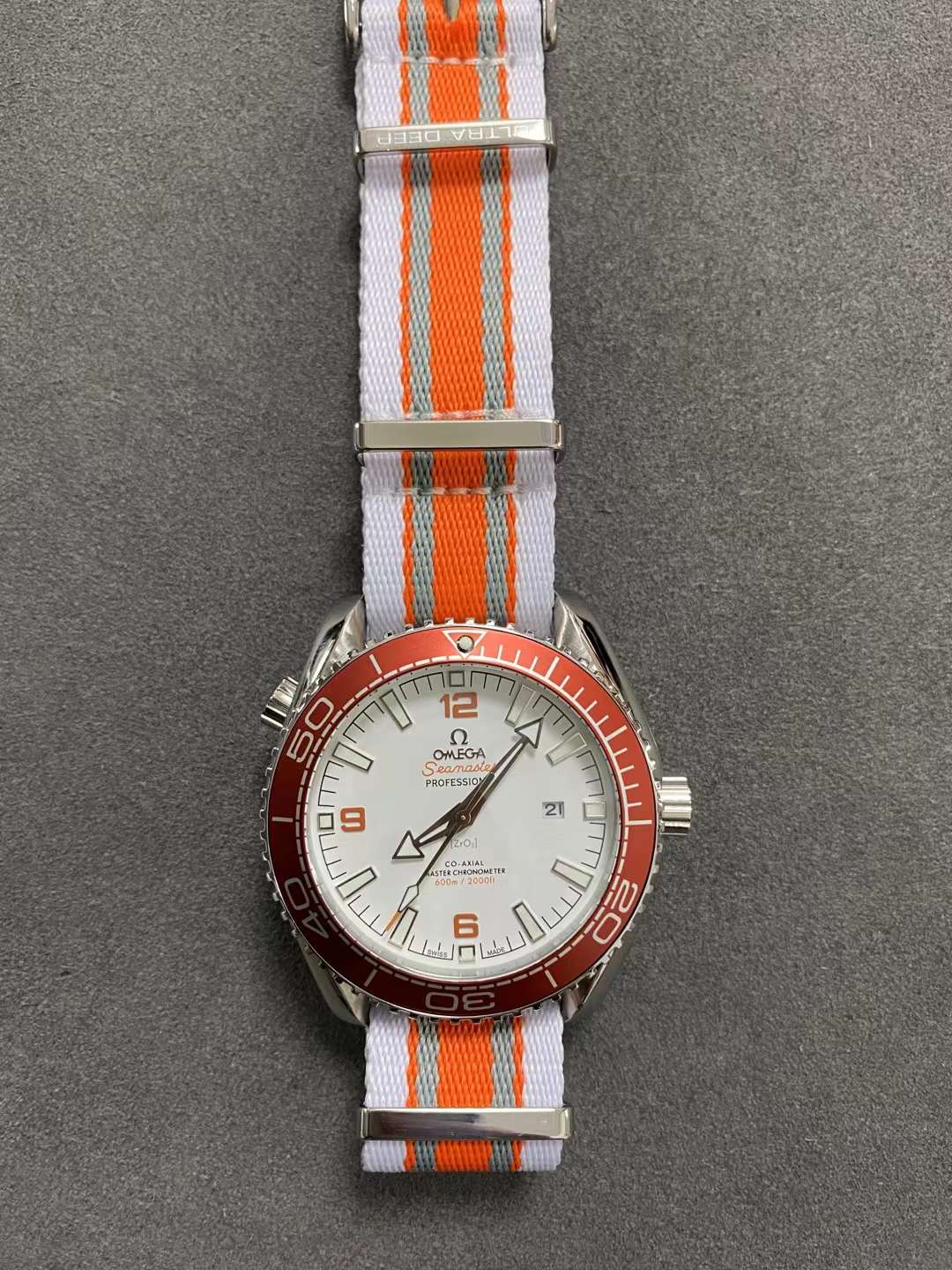 nato Omega Seamaster Orange Bezel - Omega Seamaster Orange Bezel Nato - Image 4