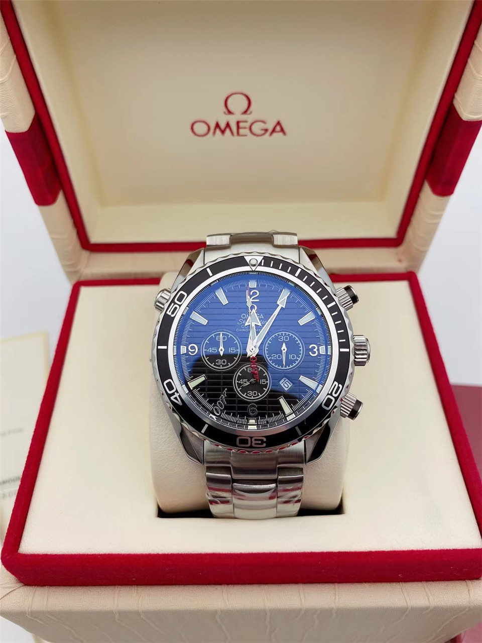 Omega Seamaster Planet Ocean Chronograph Black Dial