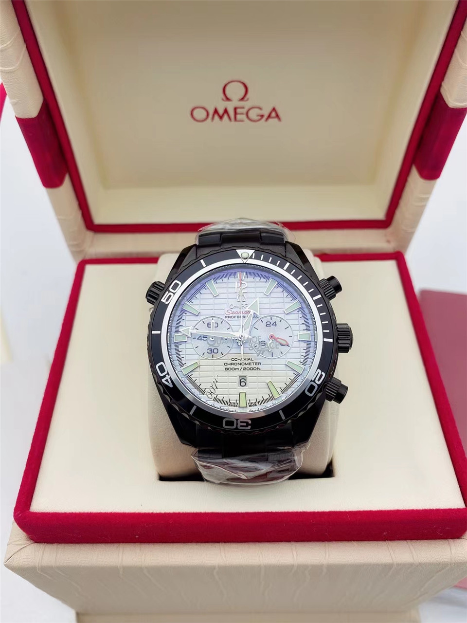 Omega Seamaster Planet Ocean Chronograph White Dial