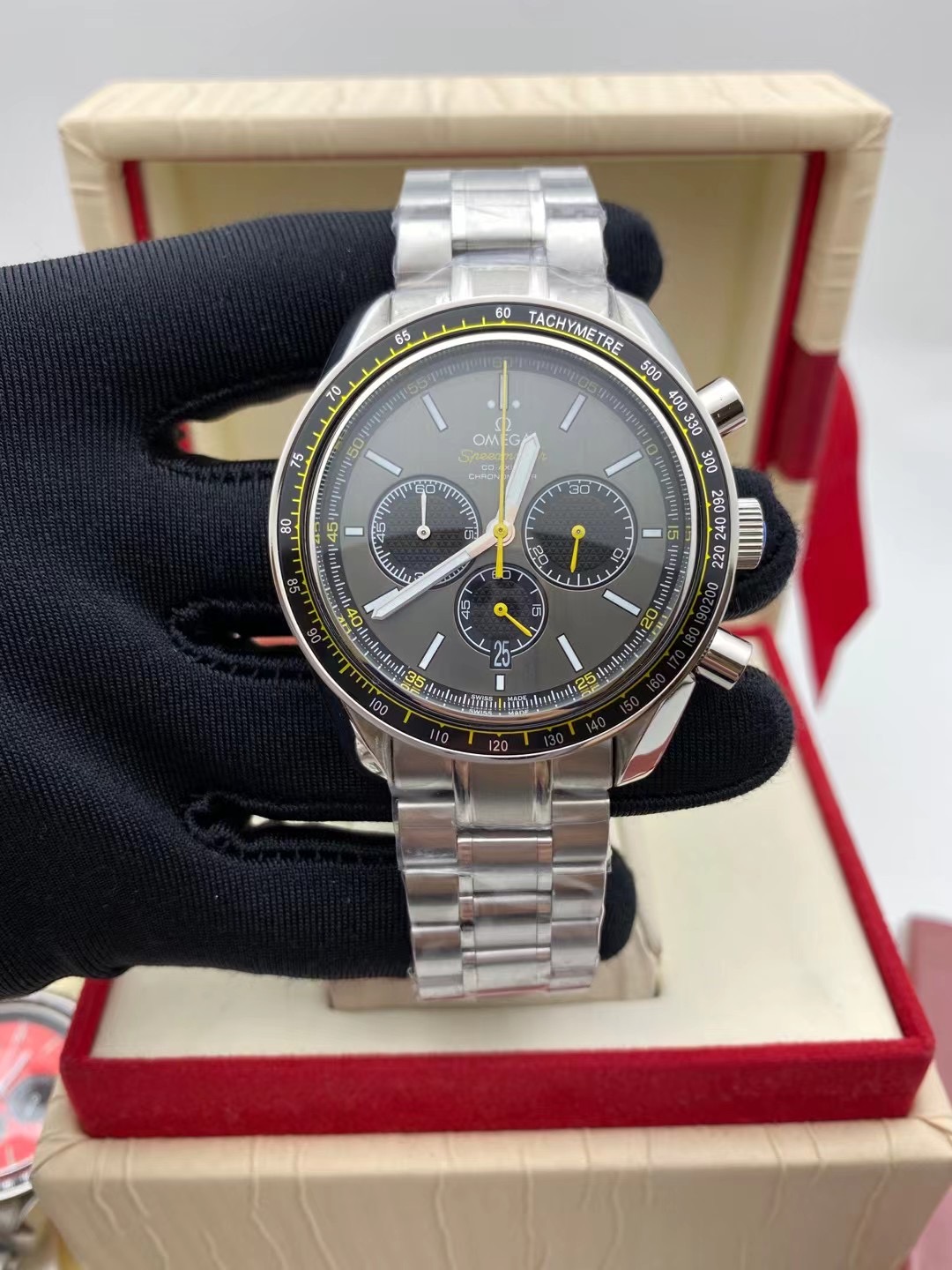 Omega Speedmaster Racing Co-Axial Chronometer Dial Grey