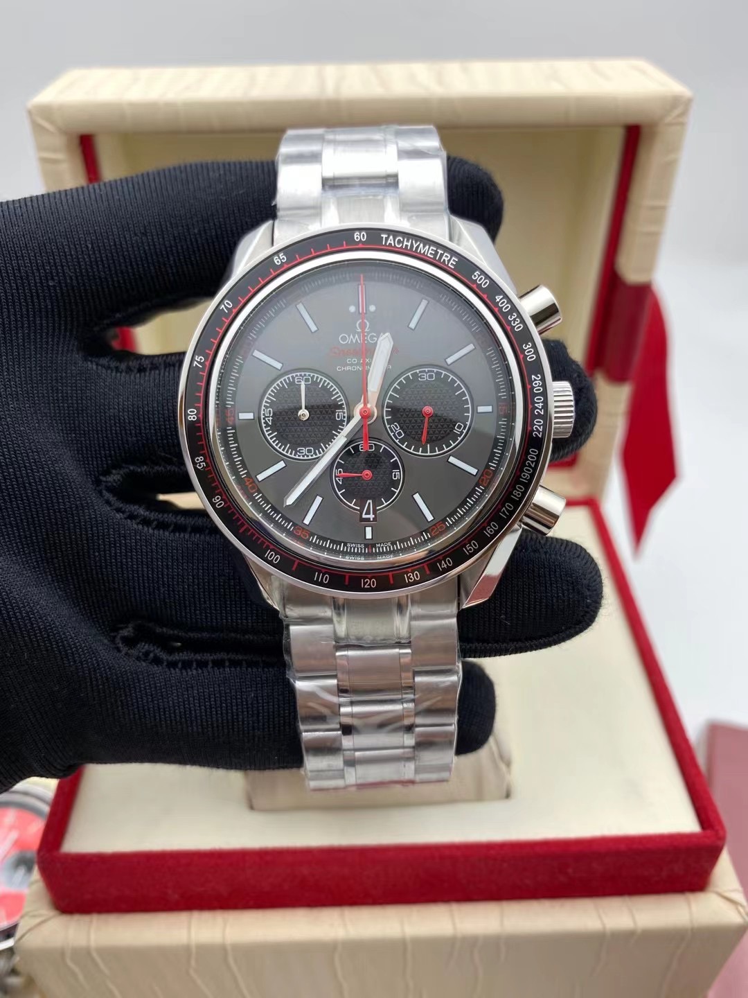 Omega Speedmaster Racing Co-Axial Chronometer Dial Grey