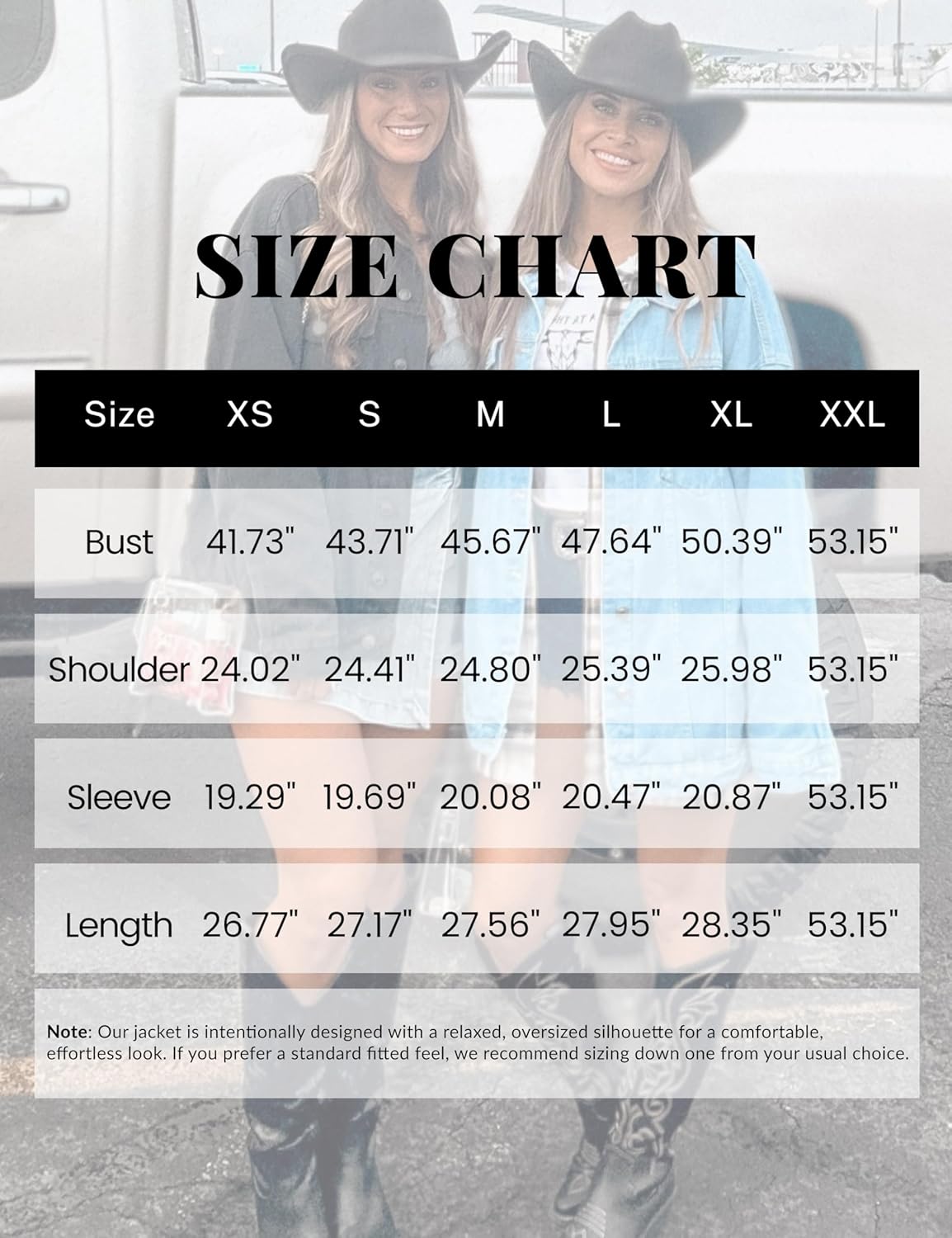 Omoone Women’s Oversized Mid Long Denim Jacket Jean Biker Coat