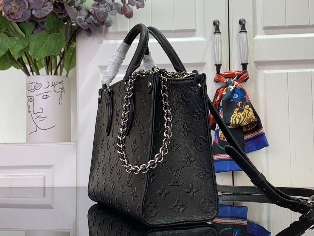 Onthego PM Bicolor Monogram Empreinte Leather - Women -