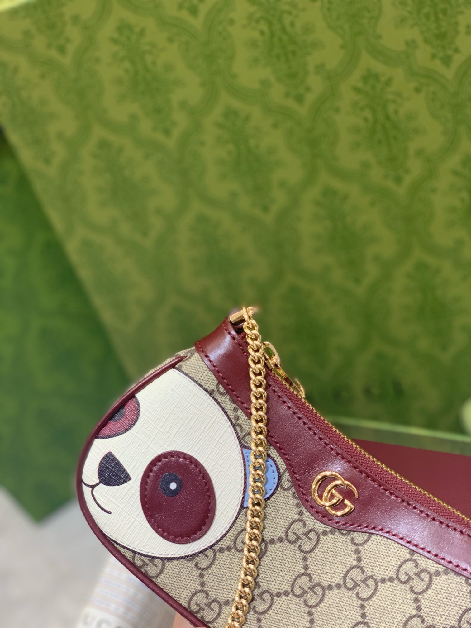 Ophidia mini bag in Beige Original GG Fabric