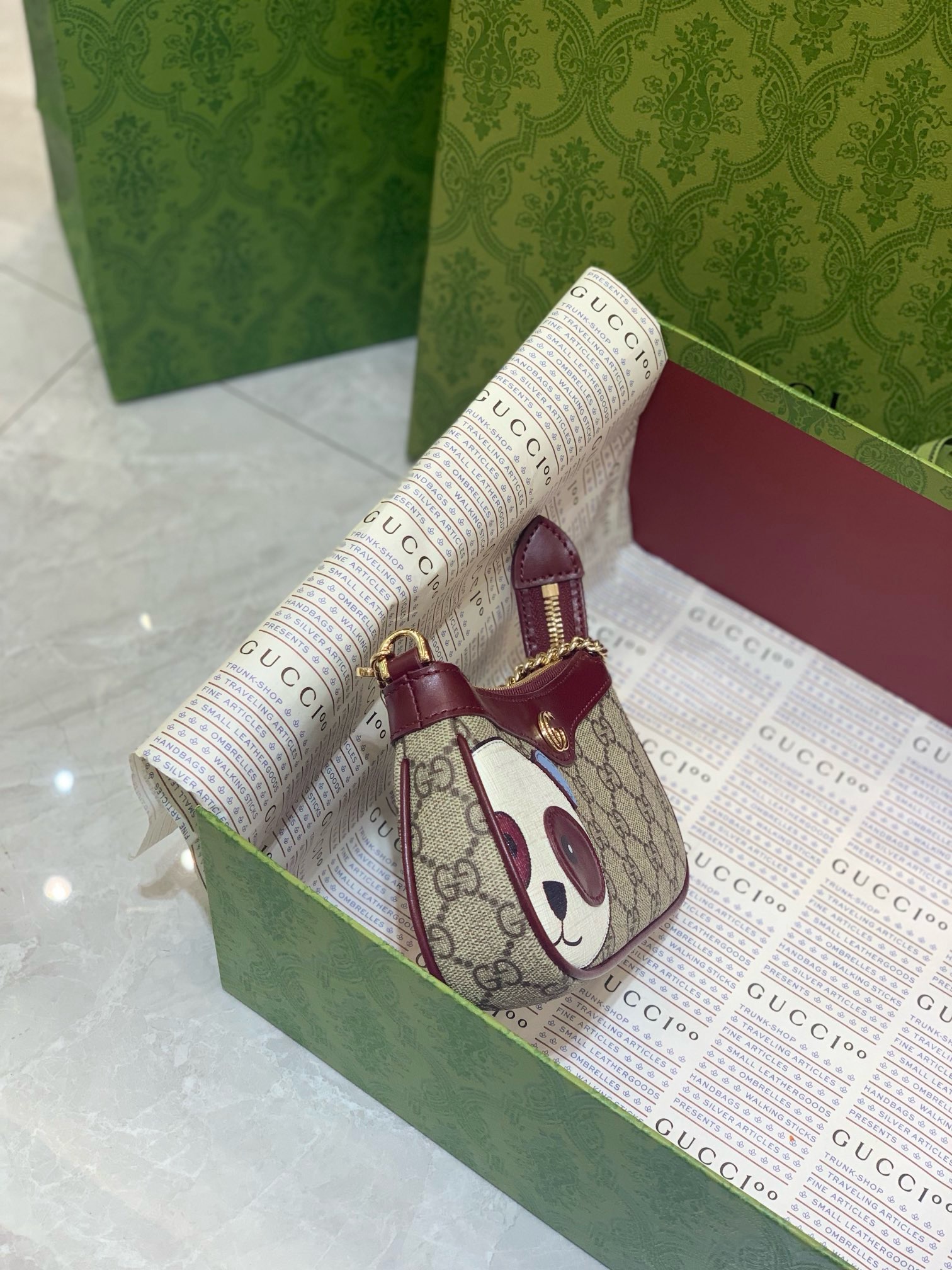 Ophidia mini bag in Beige Original GG Fabric