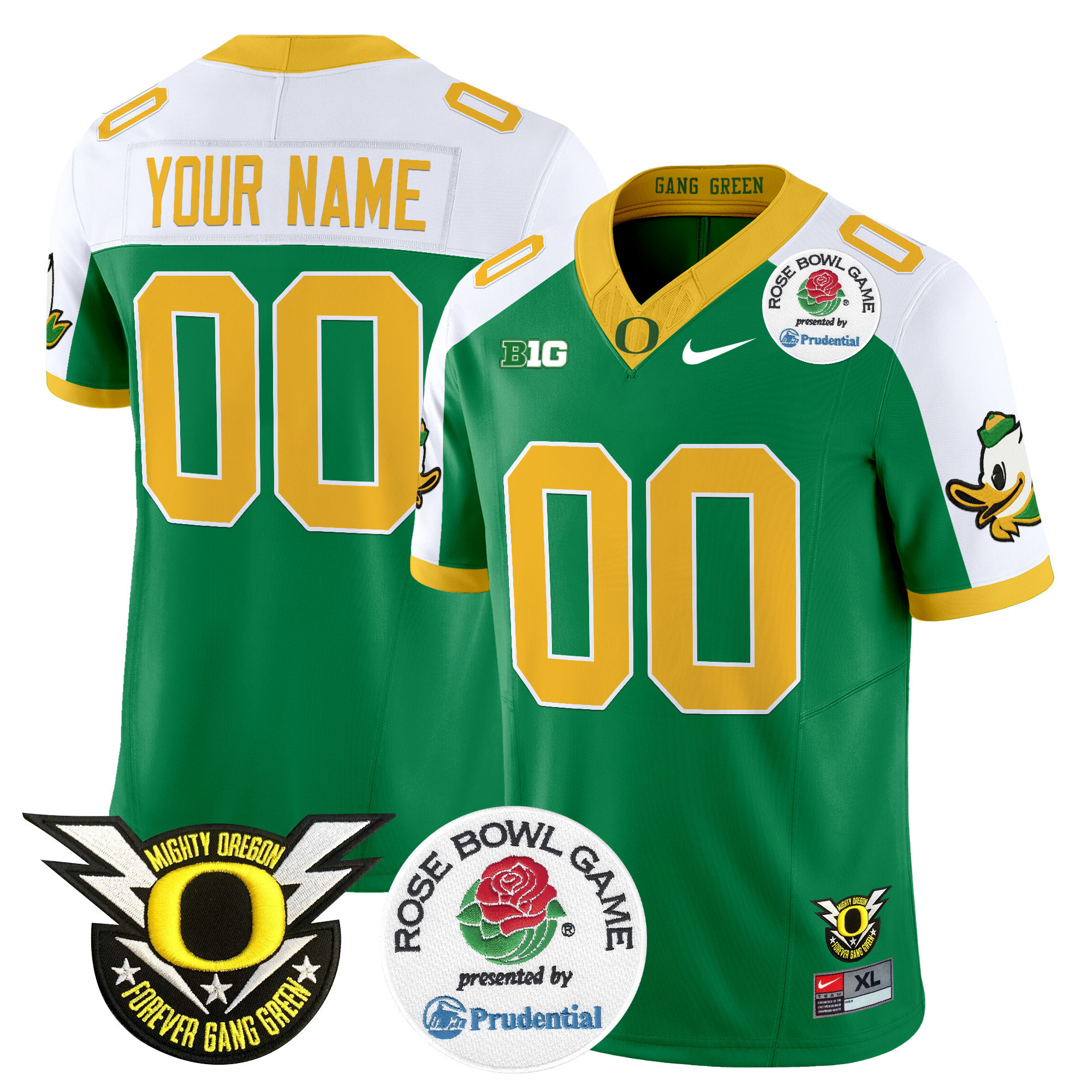 Oregon Ducks 2024 Rose Bowl Vapor Limited Custom Jersey – All Stitched