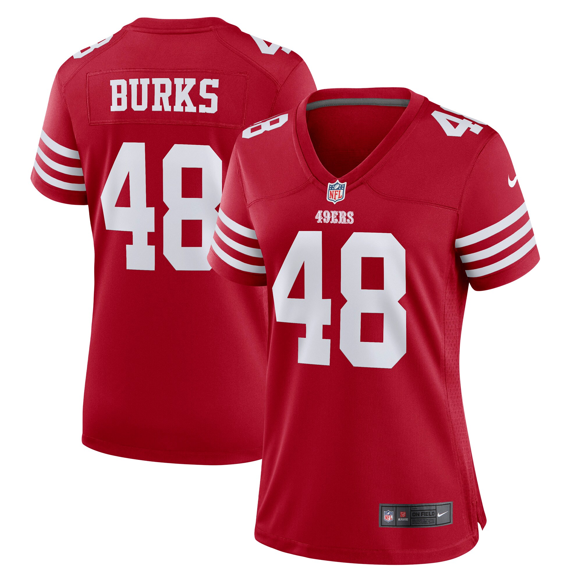 Oren Burks San Francisco  Nike Women's Game Player Jersey - Scarlet