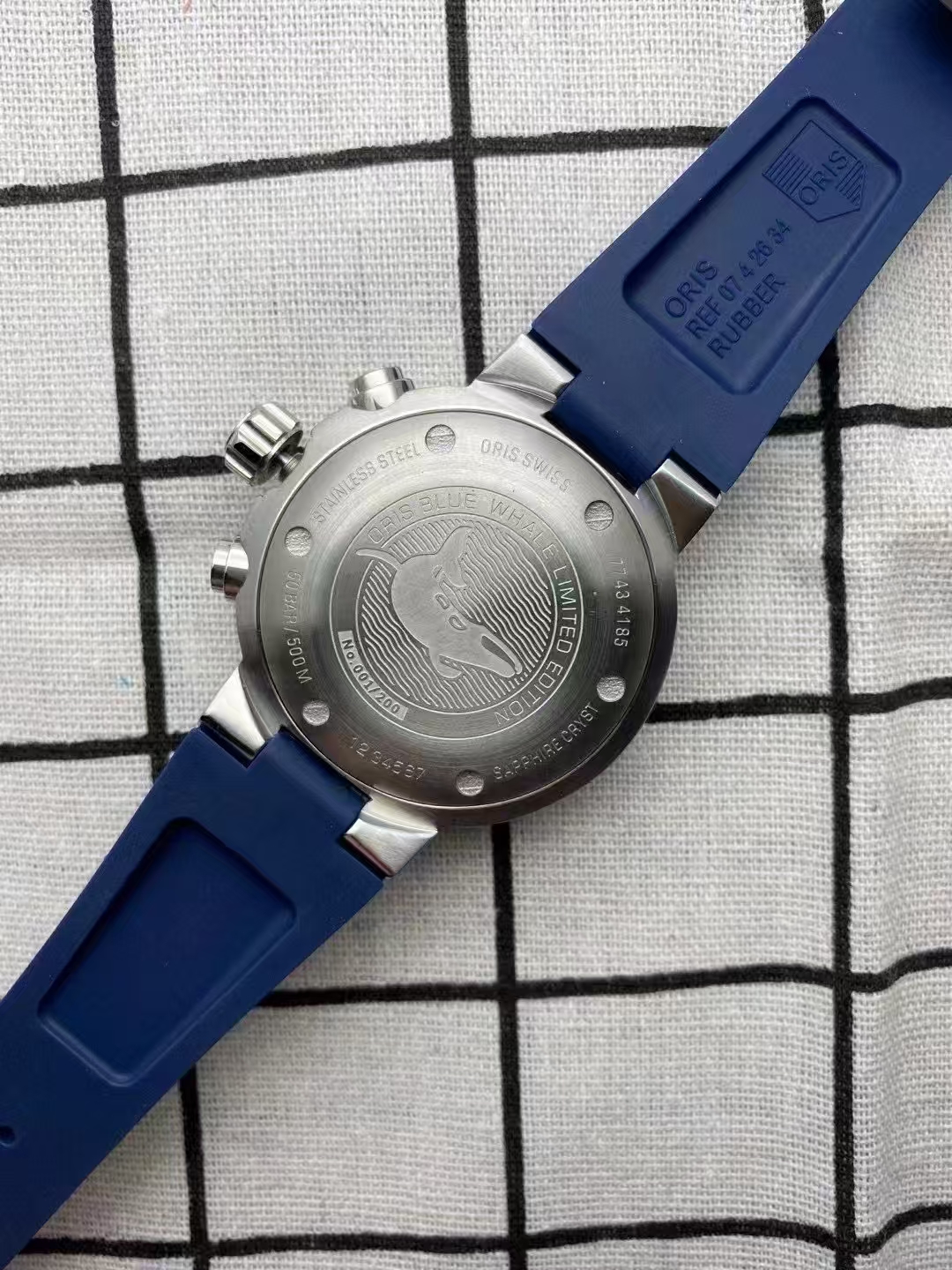 rubber Oris Aquis Chronograph Blue - Oris Aquis Chronograph Blue - Image 3